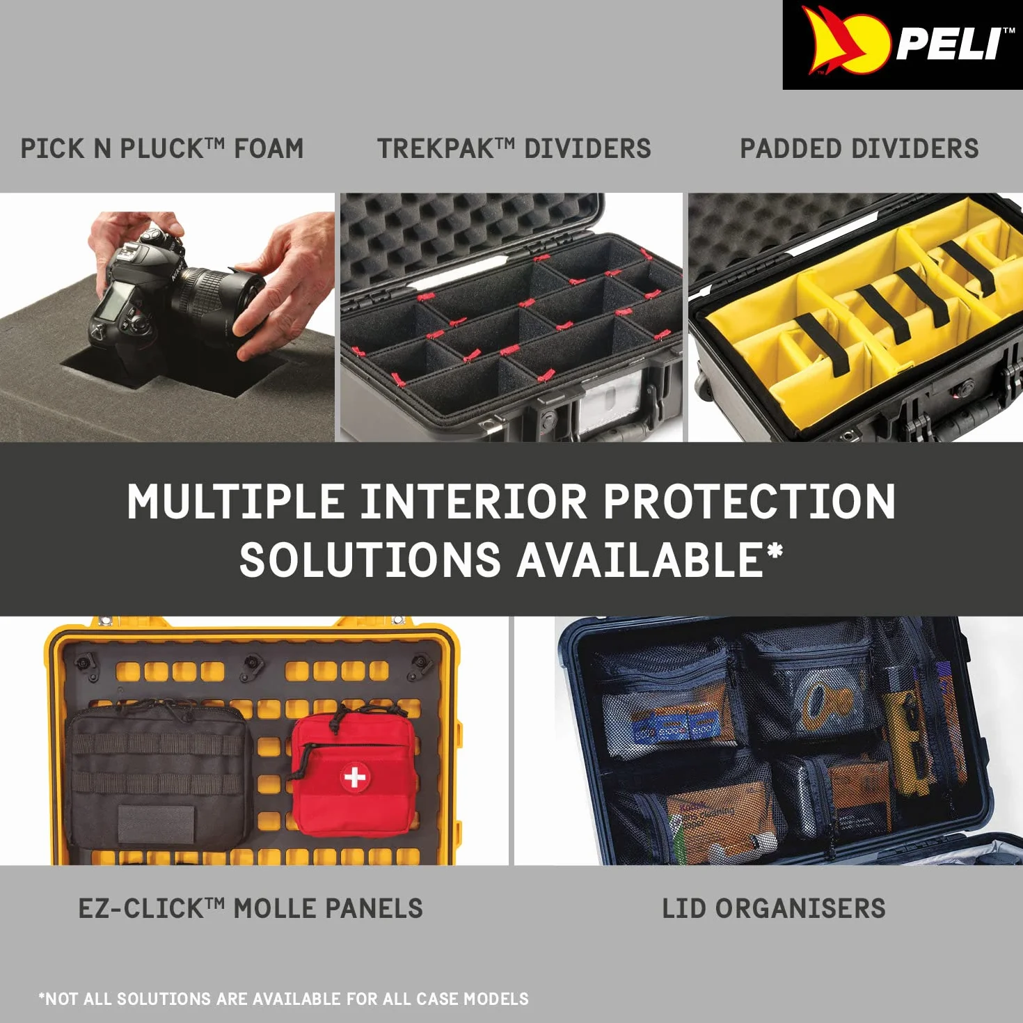 Peli 1615AirFS Set de Espumas de Repuesto, Accesorio Original para Maletas Air, Compatible Con: Air 1615, Color: Negro