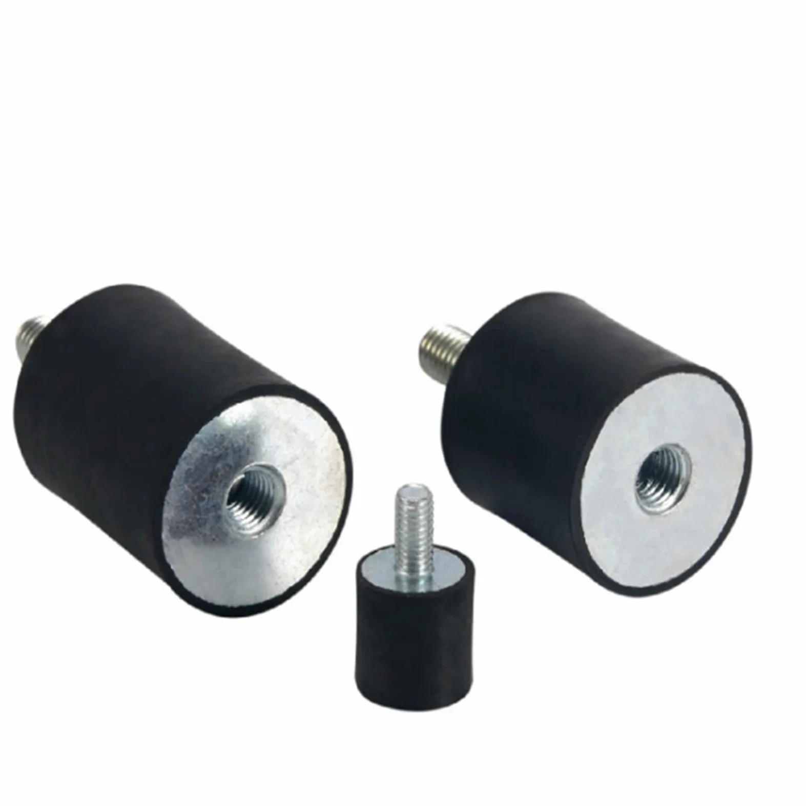 Soportes de Bobina de Goma, Soportes aisladores de vibración, 4 Piezas de Rosca M8, aislador de Bobina cilíndrico Que Absorbe los Golpes(M8 40x20mm)