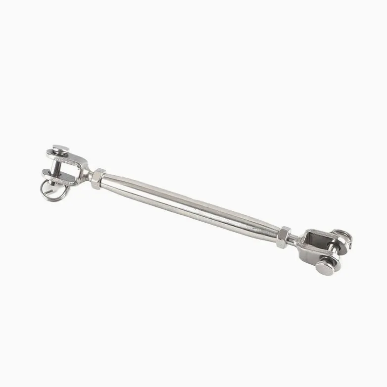 Presillas Cable Acero M5 M6 M8 M10 M12 M14 M16 M20 304 tornillo de aparejo de velero marino de acero inoxidable mandíbula de cuerpo cerrado/tensor de mandíbula Abrazaderas De Cuerda De Cable(M14,2pcs)
