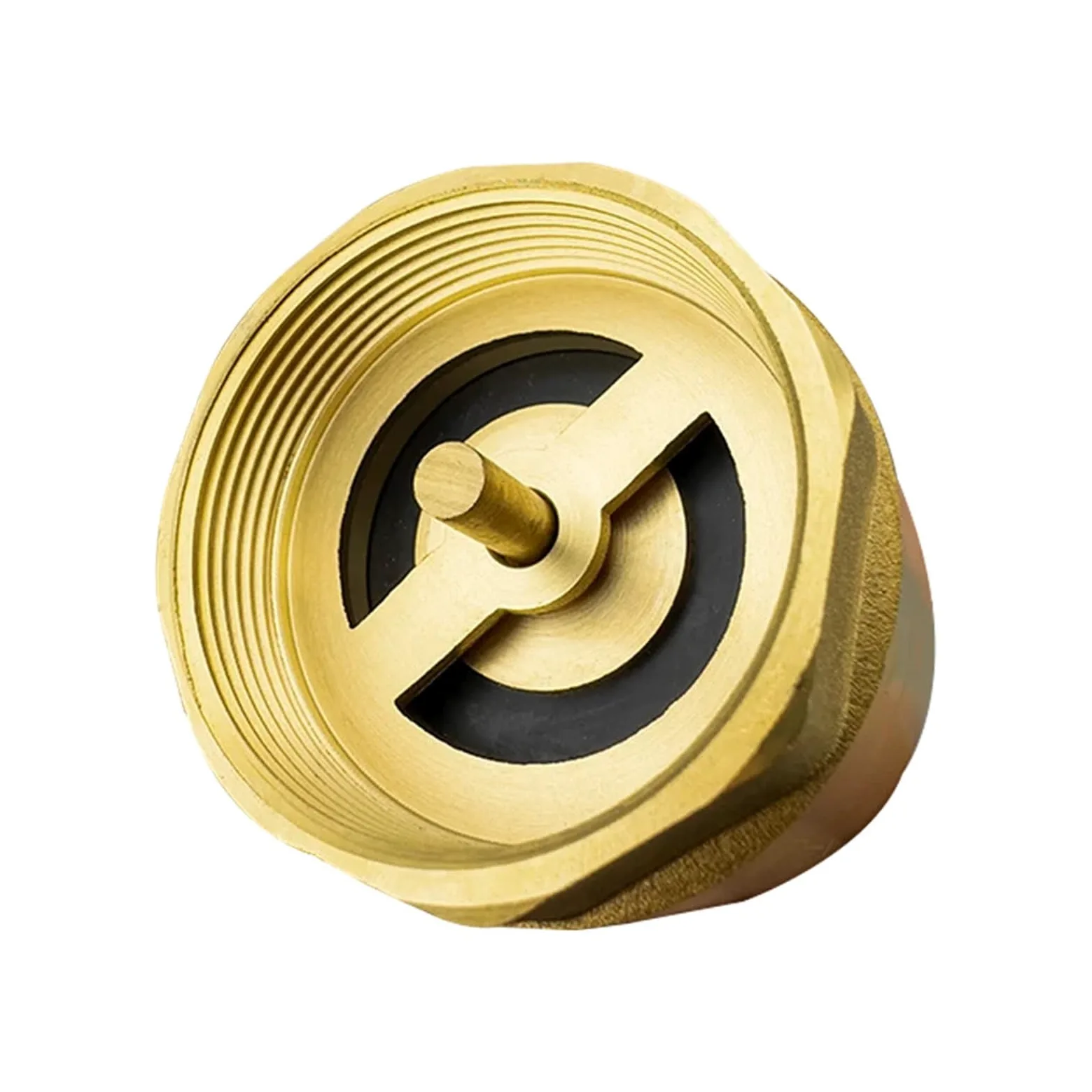 Llave De Paso Agua Válvula de retención de agua antirretroceso engrosada de latón, rosca de tubería, tornillo interior liso, resorte oscilante, válvula de retención vertical(1-1/4")
