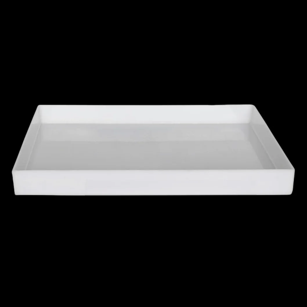 Bandejas duraderas de polipropileno PP for uso en laboratorio: bandejas de plástico resistentes a ácidos y álcalis for una manipulación segura de productos químicos.(70 * 45 * 5cm)
