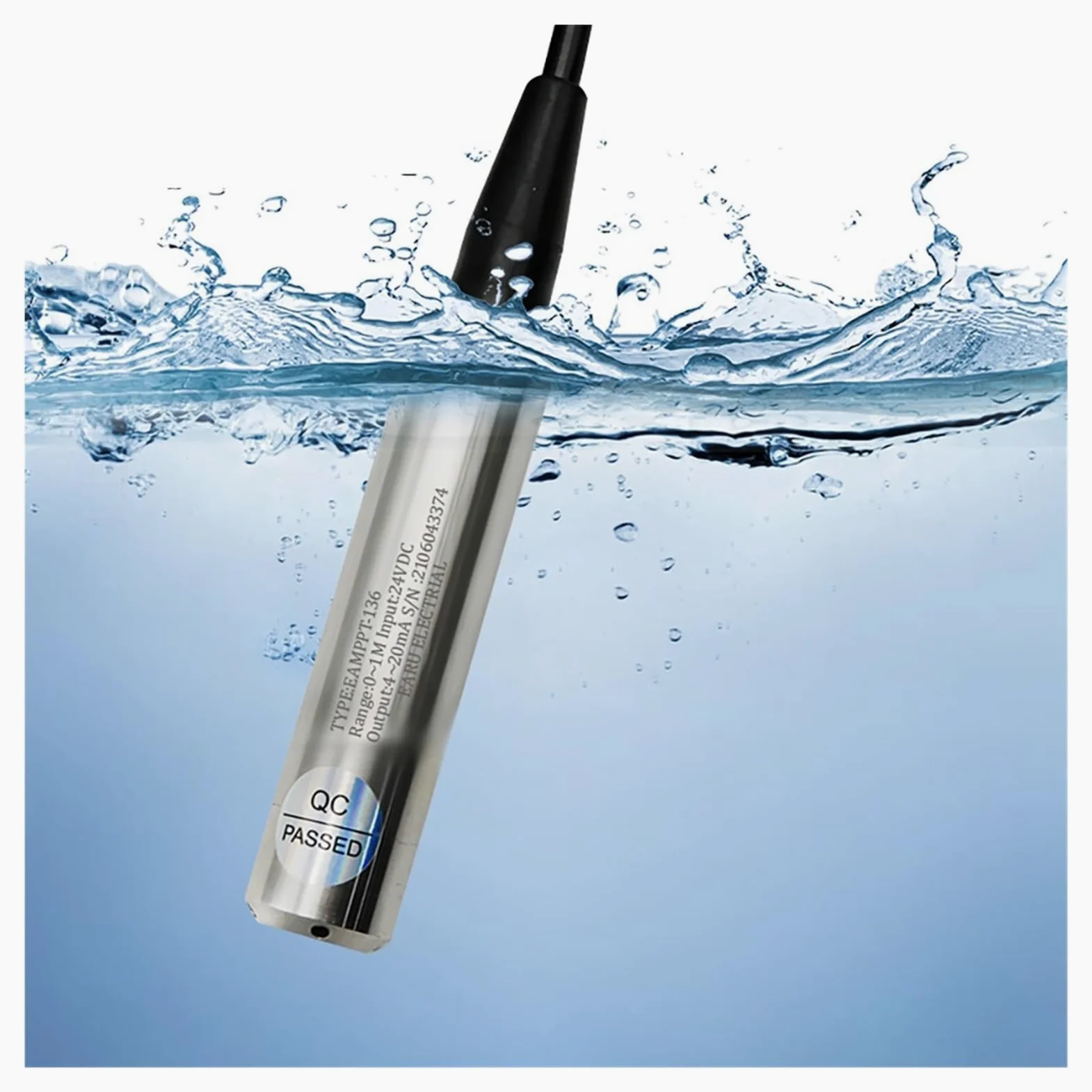 Sensor de presión de agua Transmisor de nivel de salida RS485 de 4-20 mA, 0-5 V, 0-10 V, sensor de nivel de agua y aceite líquido, sonda de detección, controlador, interruptor de flotador, bomba de 1-