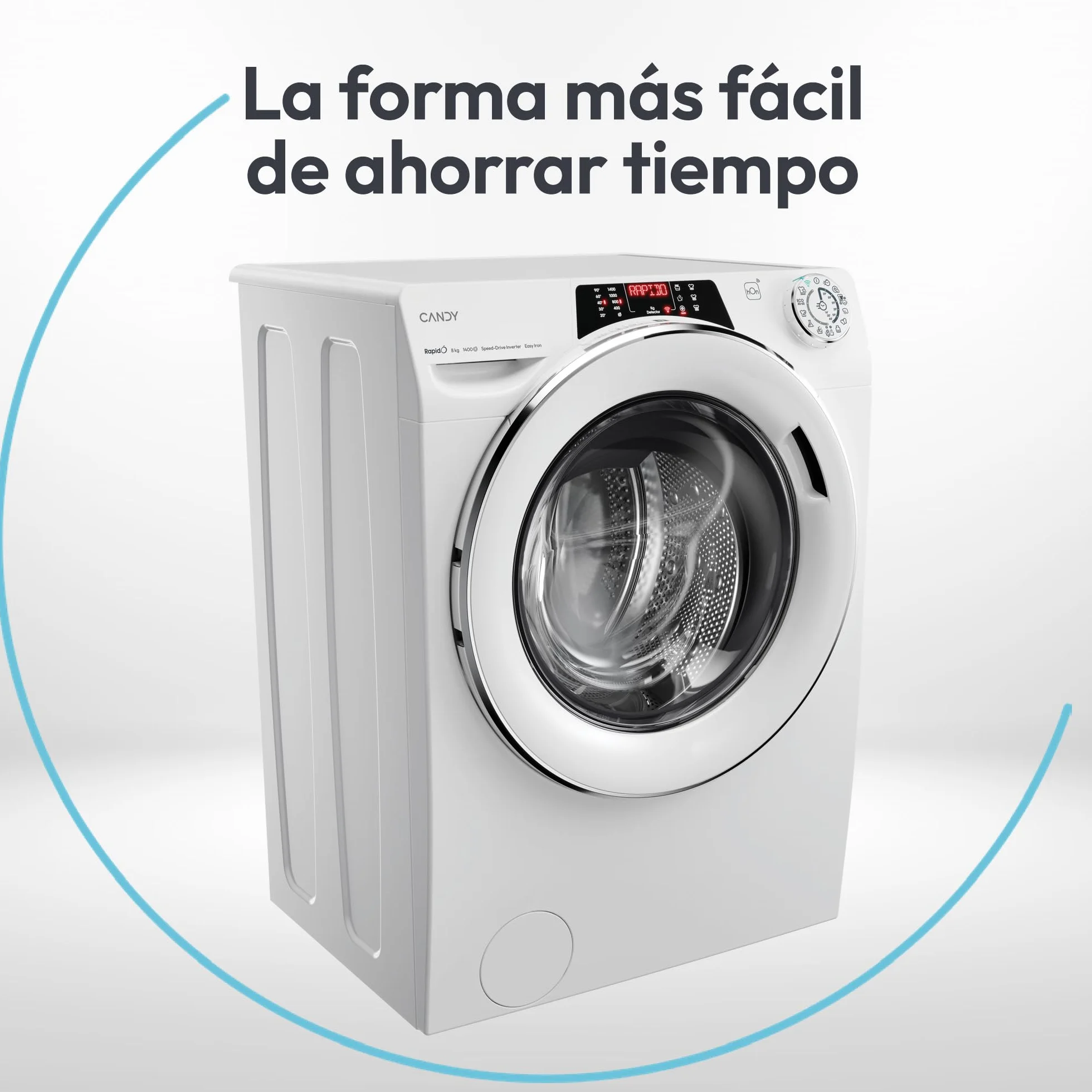 Candy RapidO RO1486DWMCT/1-S Lavadora 8 kg 1400 RPM Motor Inverter Wi-Fi