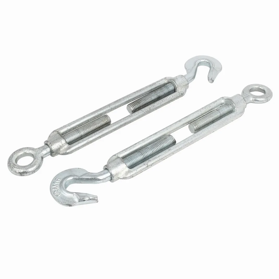 Aexit M16 16 mm rosca macho ajustable metal ojo gancho torniquete tono plateado 2pcs (7b58ee26ab8a9faba2ce9579c13dfa24)