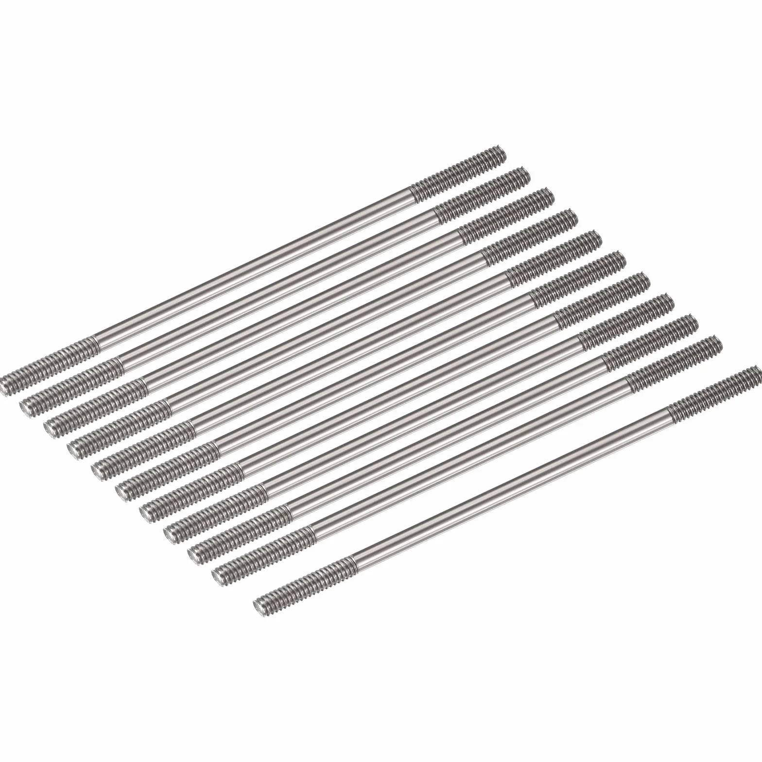 QUARKZMAN Conector de Varilla Roscada Acero Inoxidable 304 M2x45mm Paquete de 15 para Coche RC