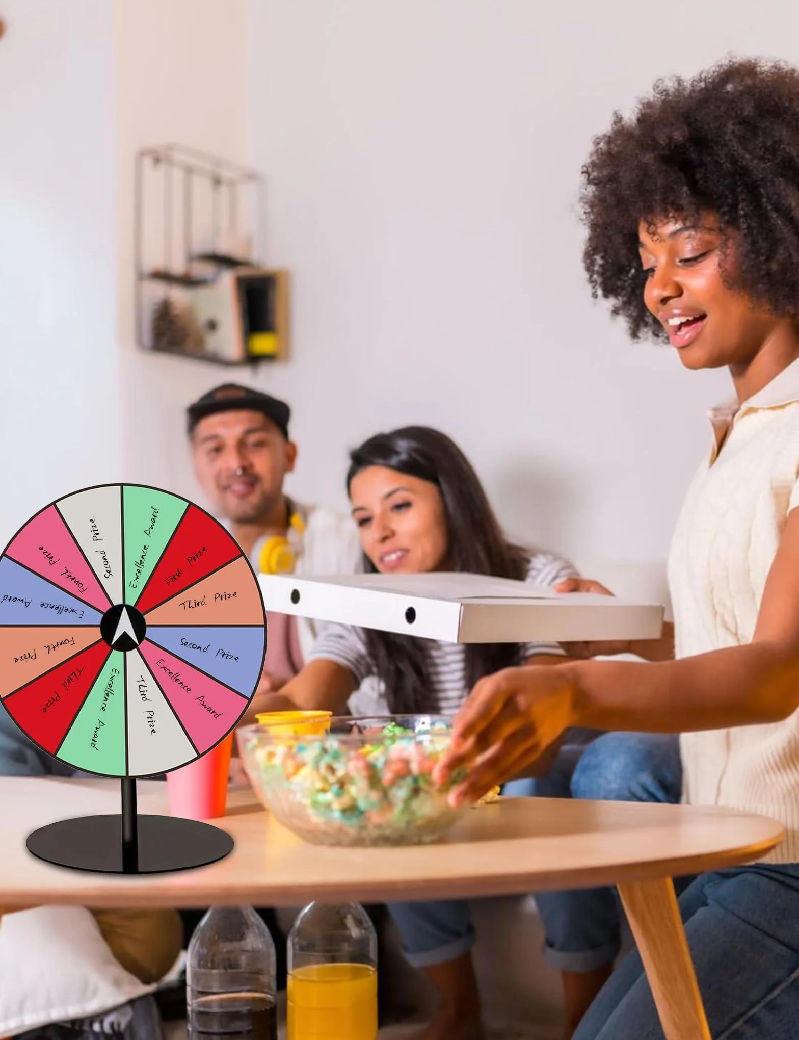 Ruleta de la Suerte Giratoria Acrílico Personalizable para Juegos