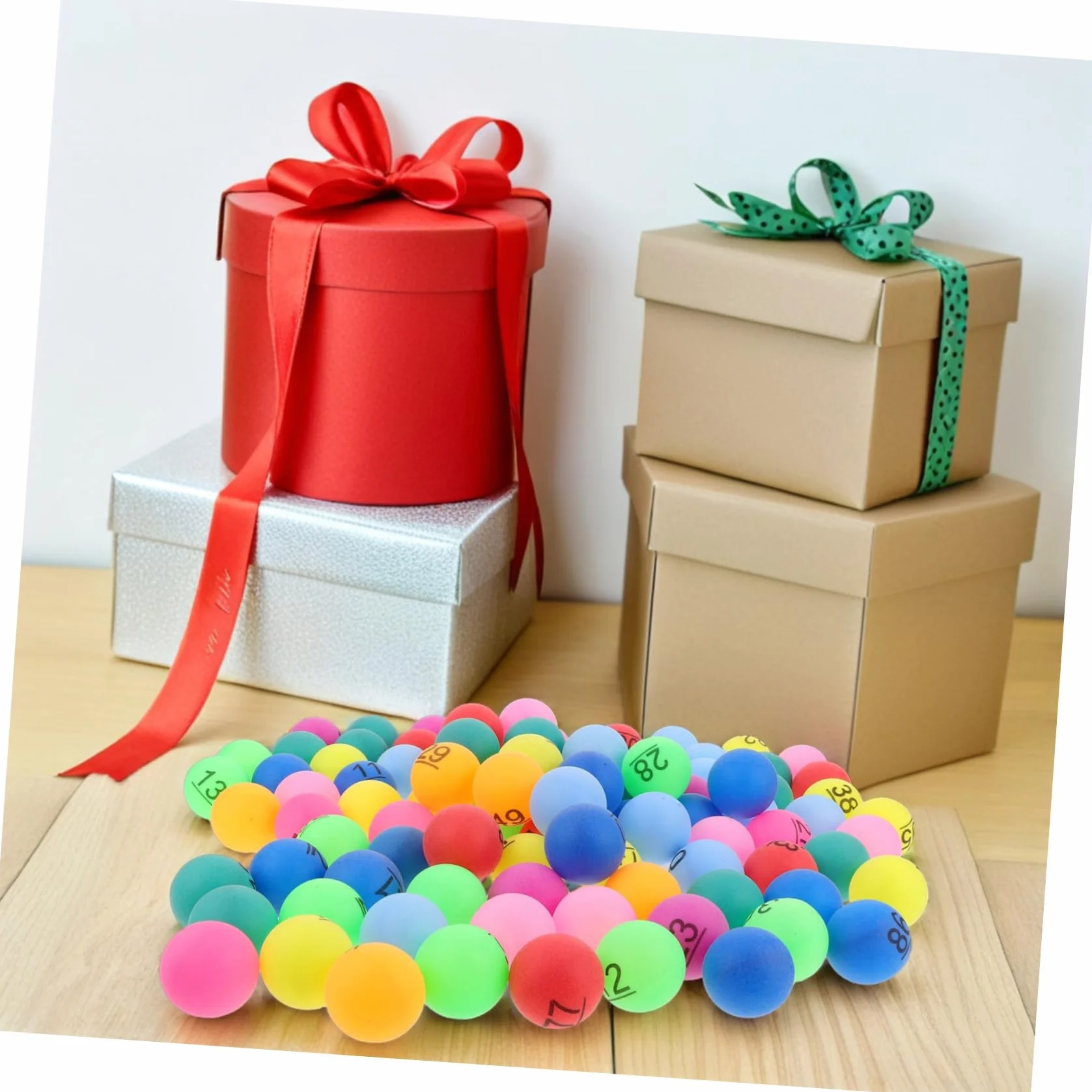 FRCOLOR 100 Piezas Bolas de Premio Numeradas para Bingo y Rifas