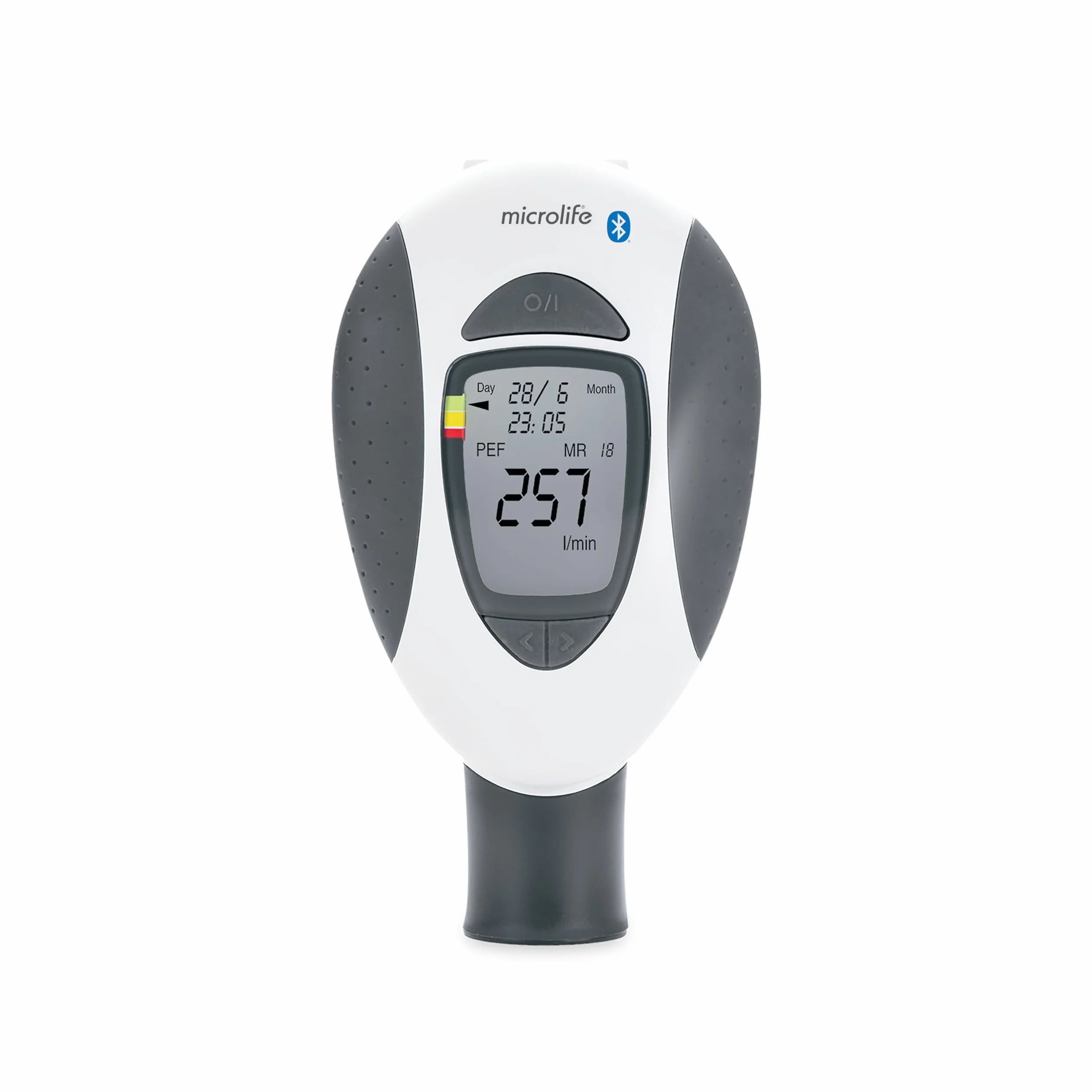 Microlife PF200 BT - Medidor de flujo, dispositivo conectado de seguimiento asma, medición DEP/VEMS, adulto/niño, conexión USB PC y Bluetooth, software y APP gratuitos, garantía de 5 años