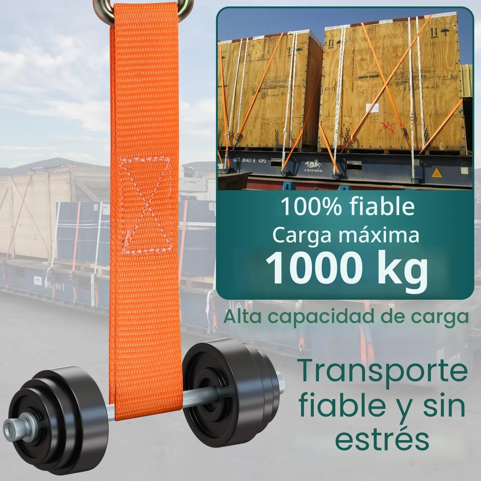 Pavlleen 4 Piezas Correa para Trinquete con Trinquete Tinchas, 4x1000KG Tinchas de Amarre con Trinquete y Gancho, Pueden Transportar hasta 1000 KG, Amarres Muy Fuertes, Adecuados para Cargas Sólidas
