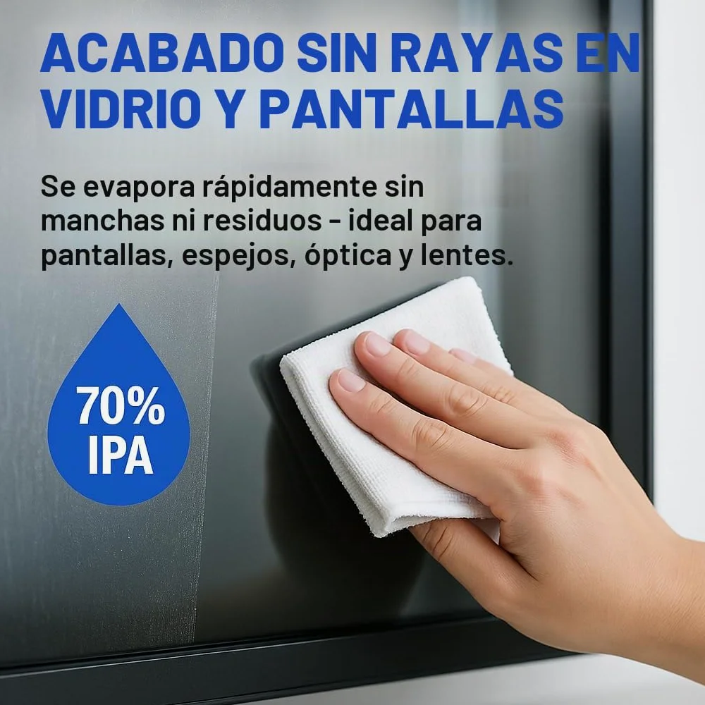 GiDeli Isopropanol 70% 10 litros limpiador de alcohol isopropílico alto porcentaje IPA alcohol limpiador para la limpieza de componentes electrónicos, lentes y pantallas