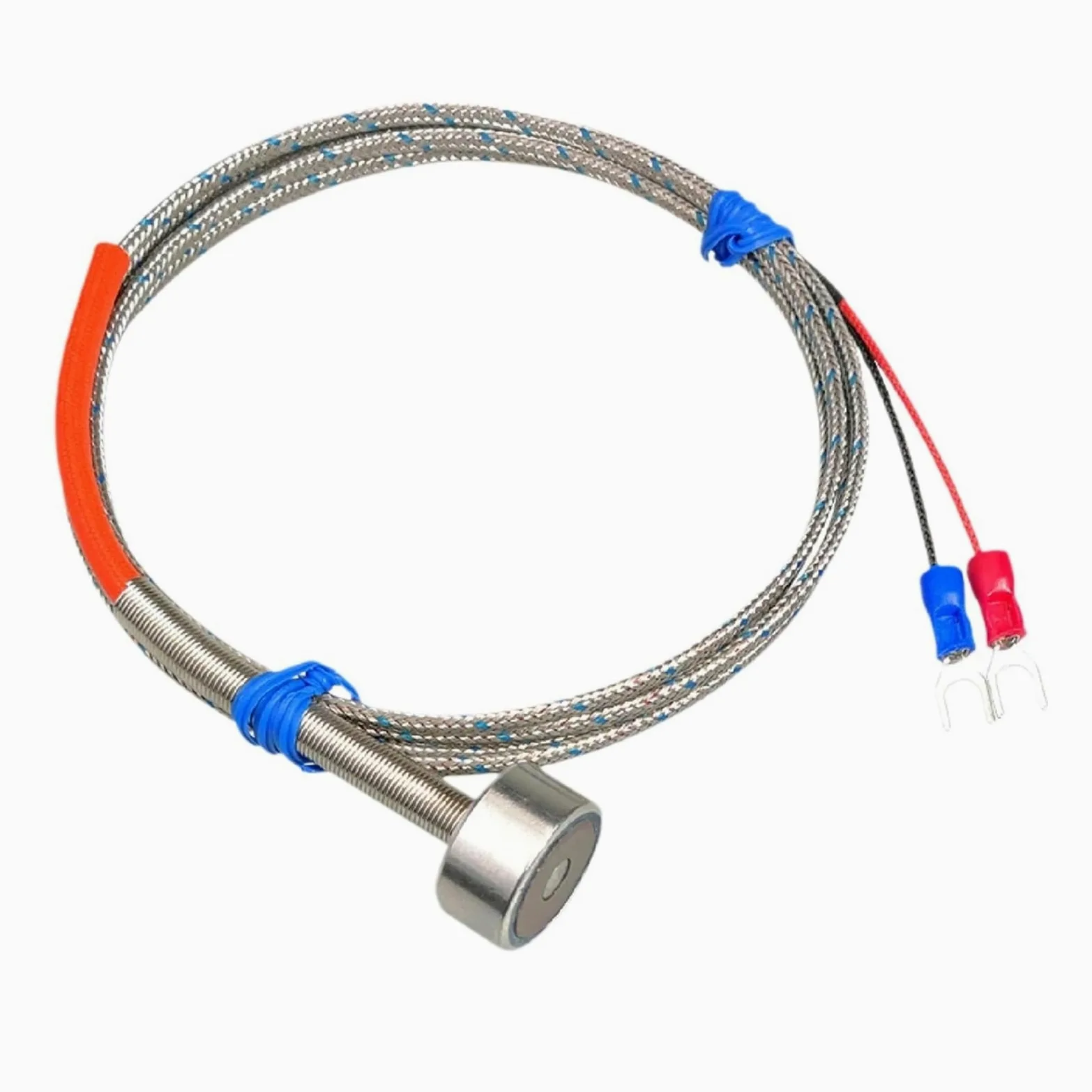Sensor de termopar de superficie magnética tipo K/sonda de temperatura PT100(Pt100-1.5M -60-350)