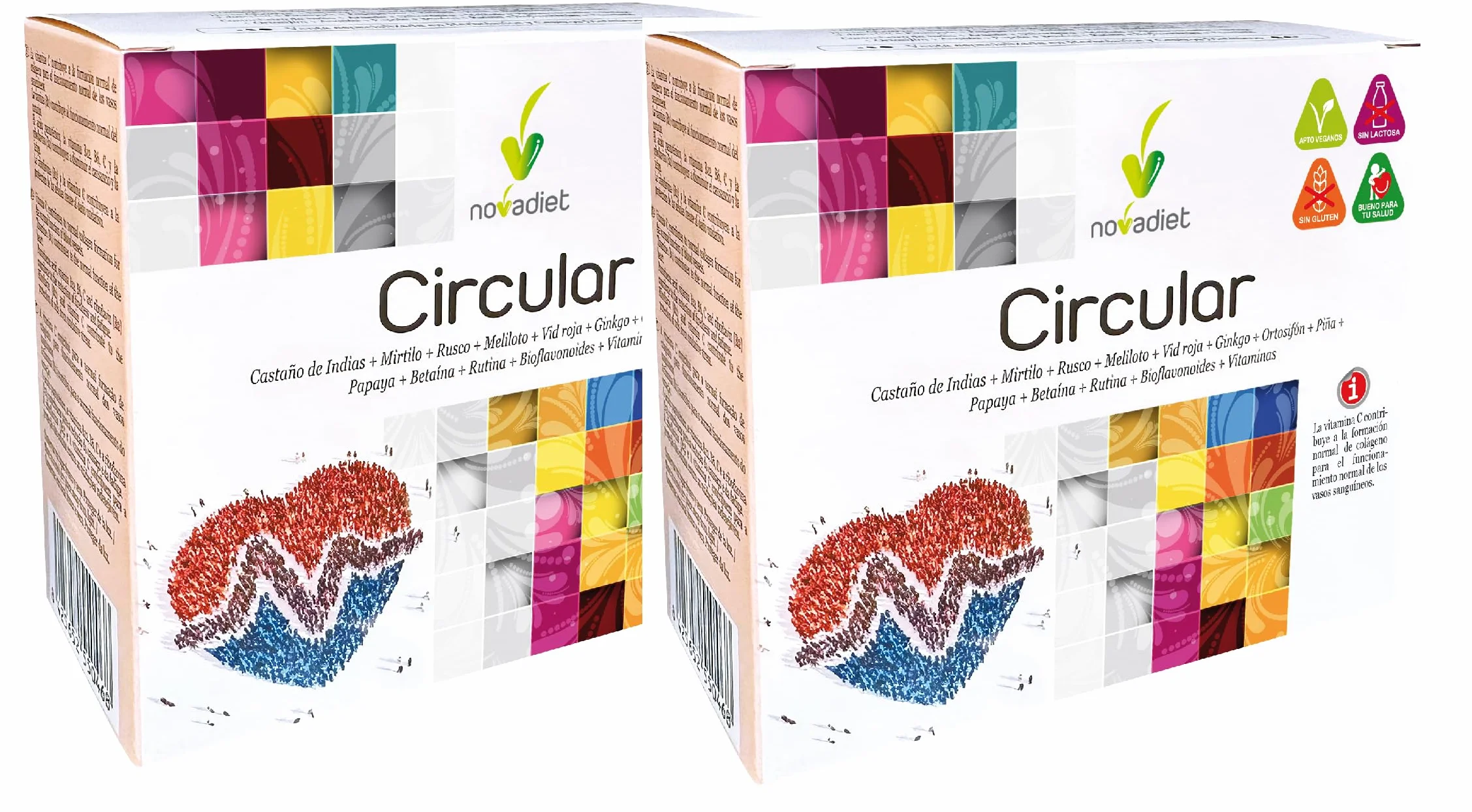 Pack 2 Unidades Circular 20 Viales Novadiet