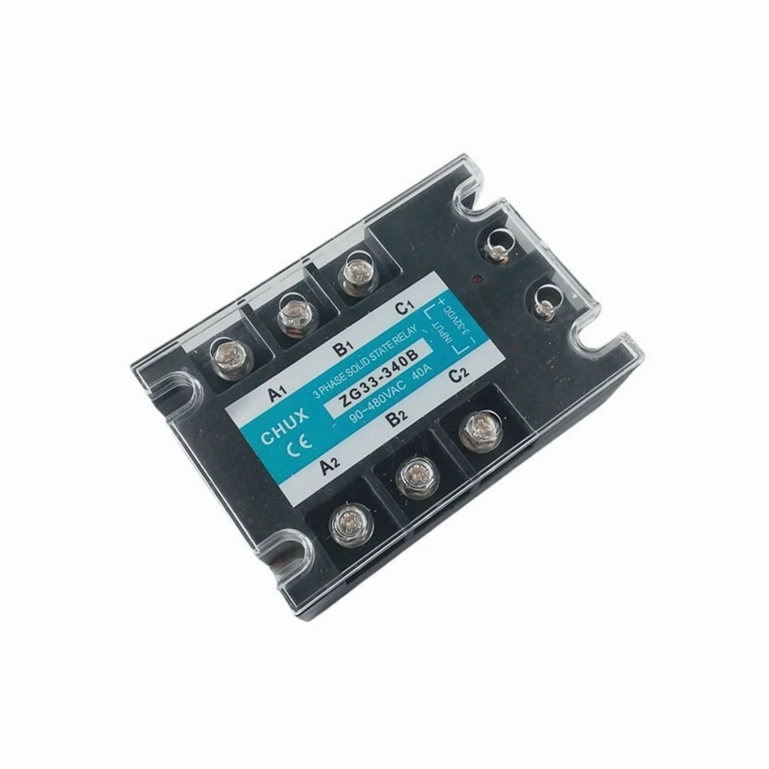 Módulo de estado sólido 40a Control de CC Ac Relé de estado sólido trifásico Ssr 40a Relé Ssr40 Da (zg33-340b)