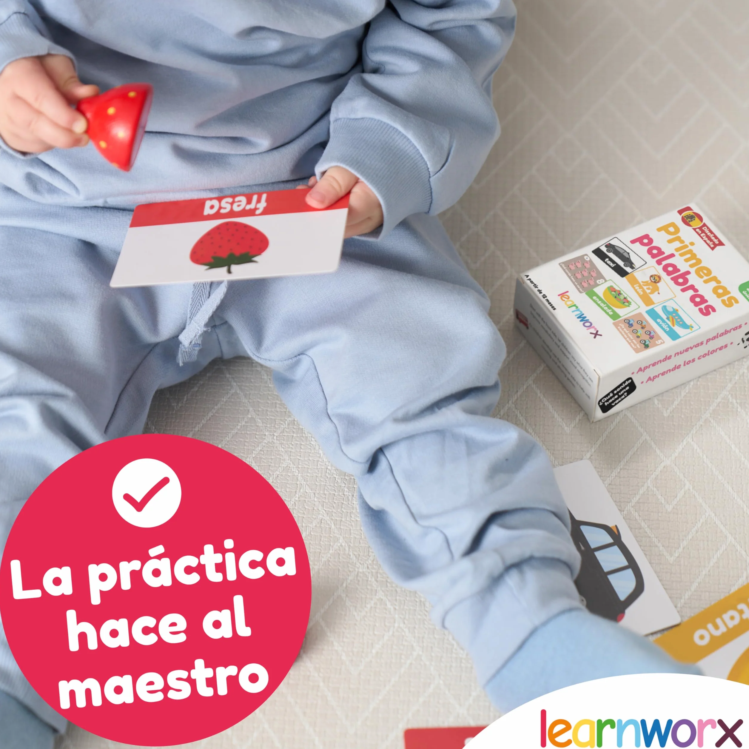 Tarjetas Educativas Bebés 1 2 3 Años | 101 Tarjetas Únicas Flashcards Primeras Palabras | Juguete Desarrollo del Lenguaje