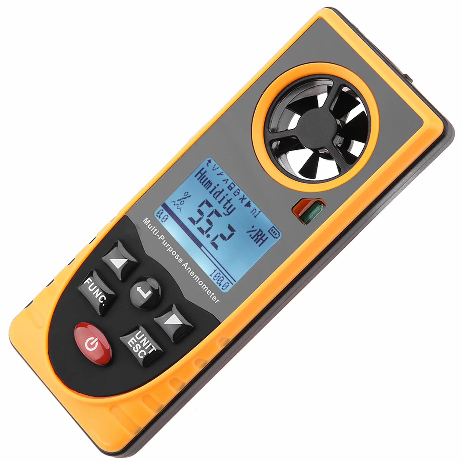 Anemómetro Digital GM8910 con Pantalla LCD Medidor de Velocidad del Viento
