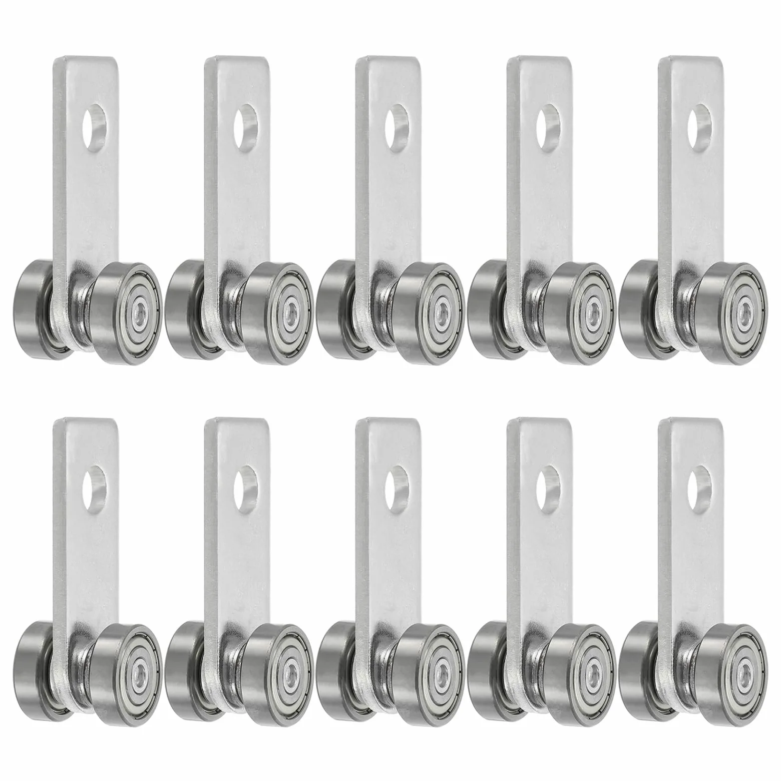 QUARKZMAN Juego De Carrito con Dos Rodamientos Juego De Carrito De 2 Ruedas Rodillos para Uso con Canal Strut De 1-5/8" De Ancho Y Todos Los Canales Strut De 1-5/8" 10pcs
