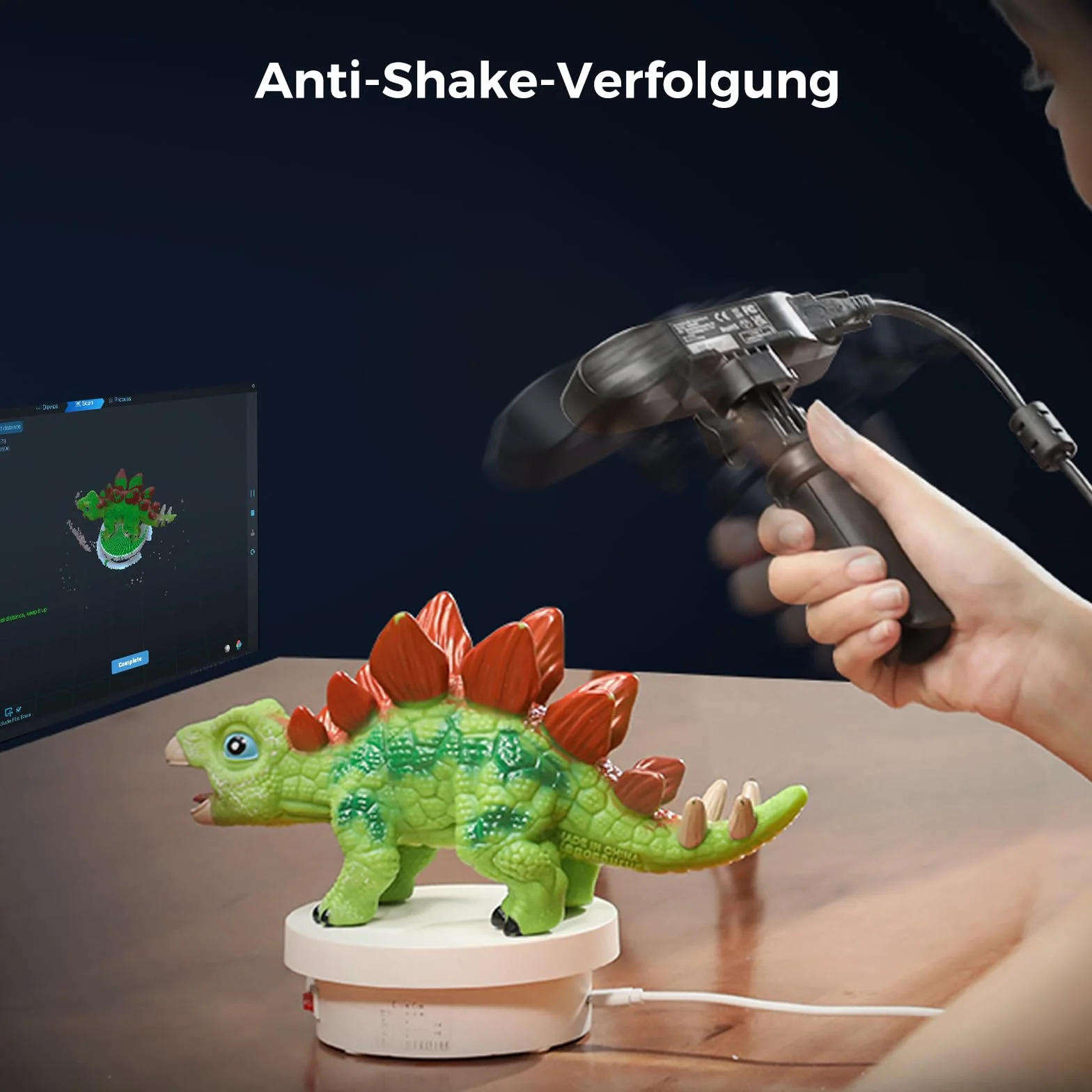 Creality Escáner 3D CR-Scan Ferret Pro para impresión 3D, escáner de mano con escaneo inalámbrico y seguimiento antivibración, actualización para escaneo rápido a todo color, precisión de 0,1 mm, para