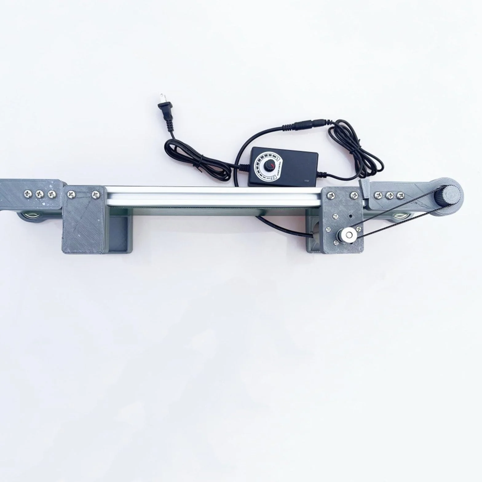 Cinta transportadora motorizada de PVC para transporte industrial, mesa ajustable, manejo eléctrico, modelo de ascensor, dispositivo de experimento de fricción para línea de montaje, transportador