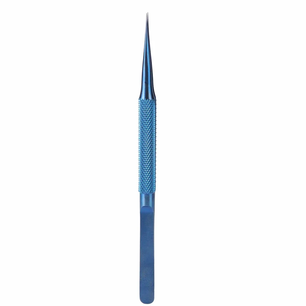 Fafeicy Pinzas de Precisión Aleación de Titanio 5,5 Pulgadas Antiestáticas Punta Ultrafina para Electrónica Soldadura