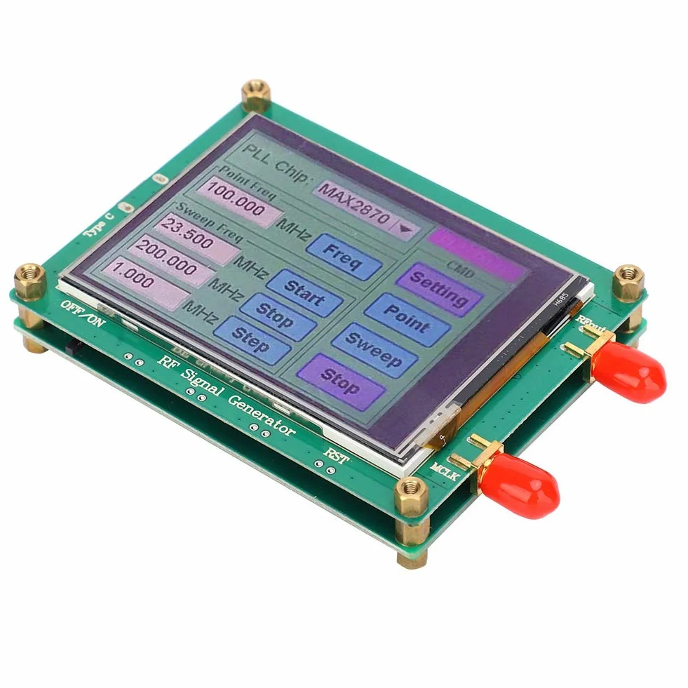 Generador de señal RF de alta estabilidad, señal RF MAX2870, pruebas de reflectometría en el dominio del tiempo y equipos Productos industriales para productos electrónicos