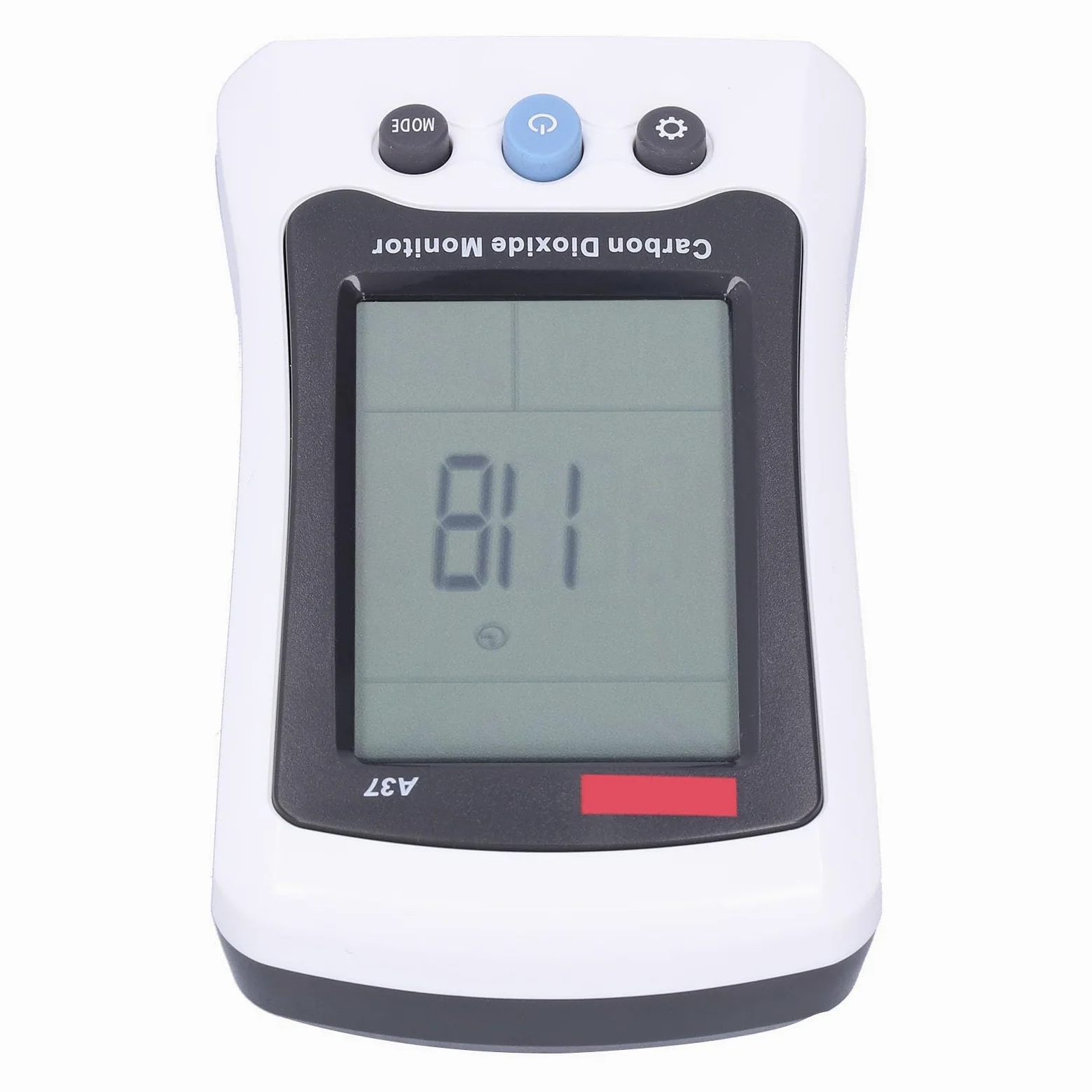 A37 Detector de Dióxido de Carbono Monitor de CO2 con Sensor NDIR 400 a 5000 Ppm Pantalla LCD Alarma de Temperatura y Humedad para el Laboratorio de Invernadero de Oficina en Casa