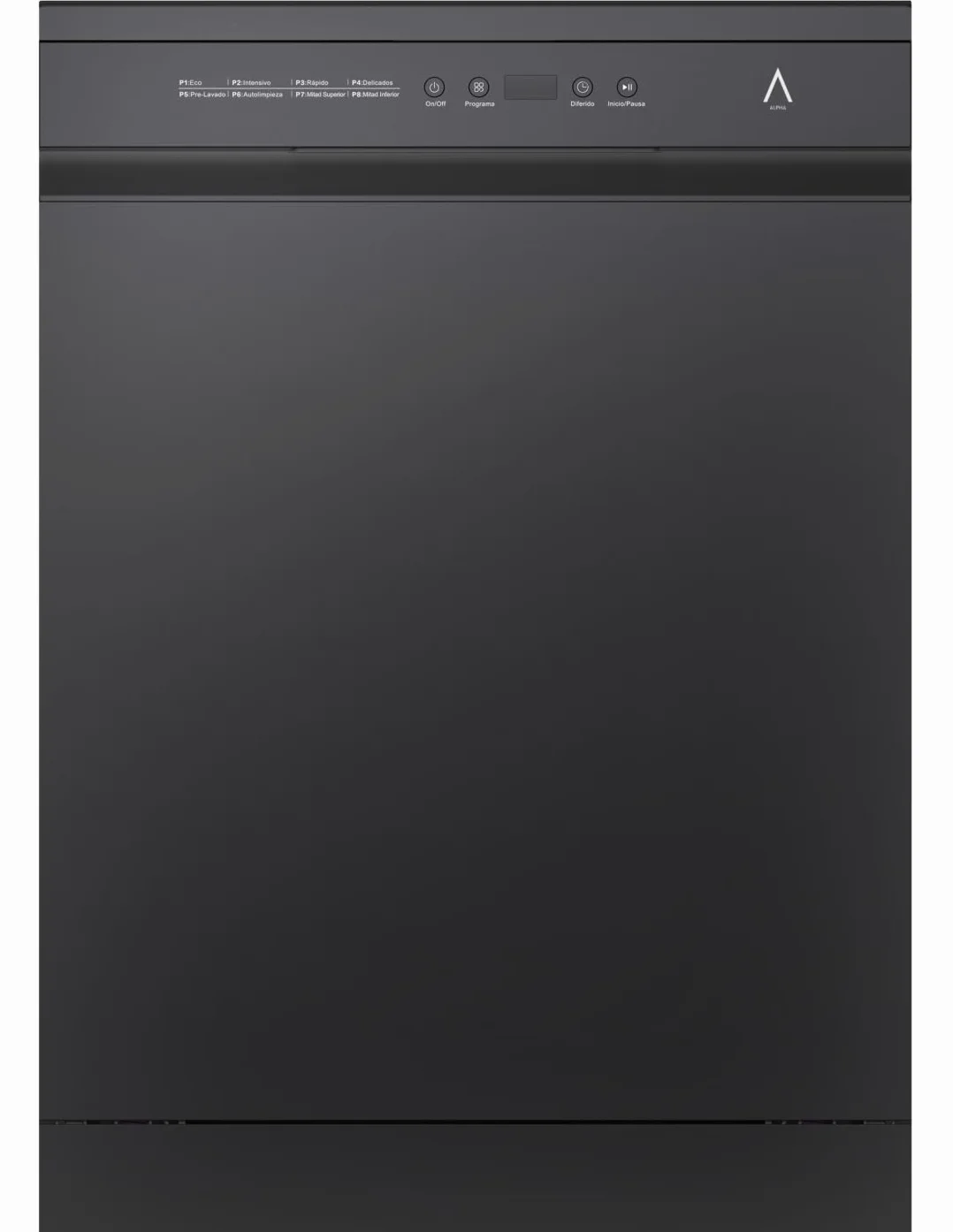 ALPHA Lavavajillas POSEIDON ELITE Auto Door Open DualZone 14ser Negro