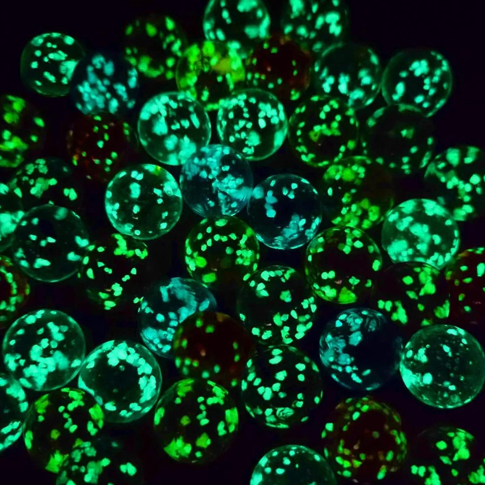 Canicas de Cristal Brillan en la Oscuridad 50 Piezas para Niños
