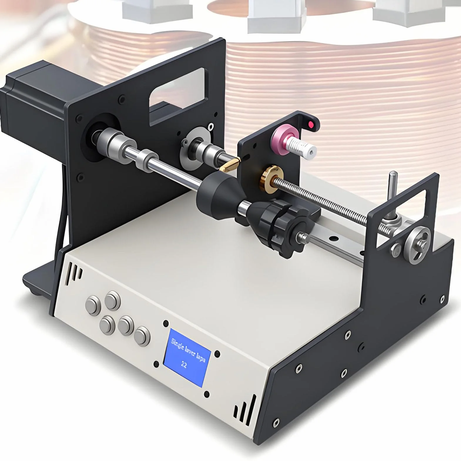 Bobinadora Automática 2.3nm 120-900 RPM Precisión 0.01mm para Alambre Esmaltado