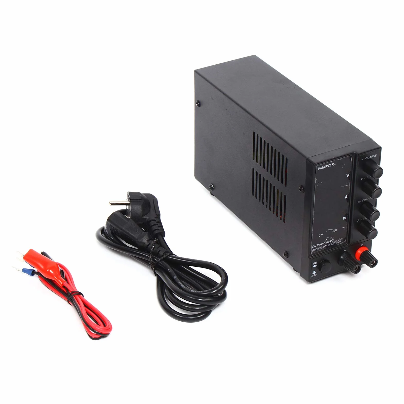 Fuente de alimentación de laboratorio regulable estabilizada 0 – 120 V 0 – 3 A CC transformador fuente de alimentación 220 V
