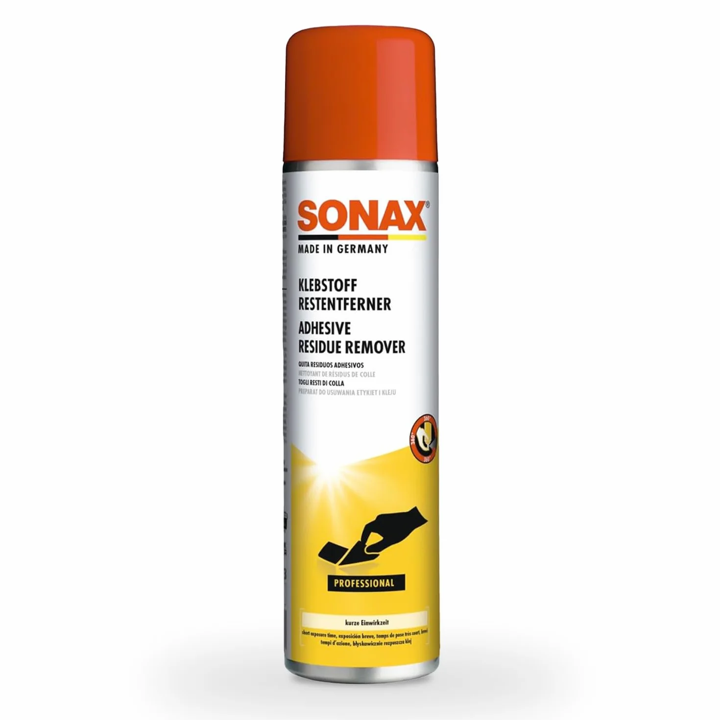 Sonax Eliminador de pegamento 0,4 L + 2 paños microfibra Edgeless 40x40 cm 380 g/m²
