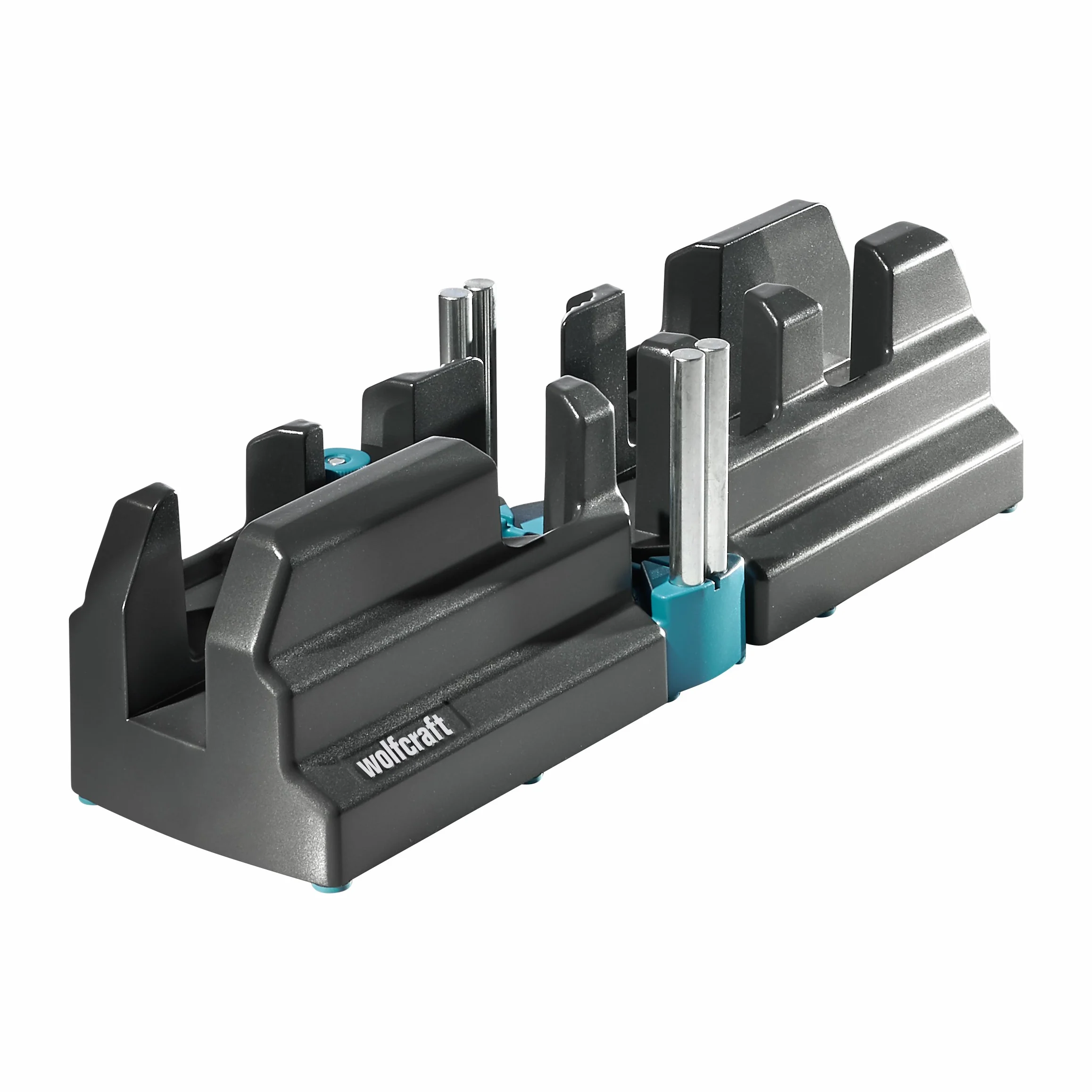 Wolfcraft Caja de ingletar y falsa escuadra 2 en 1 6948000 para piezas hasta 70 mm