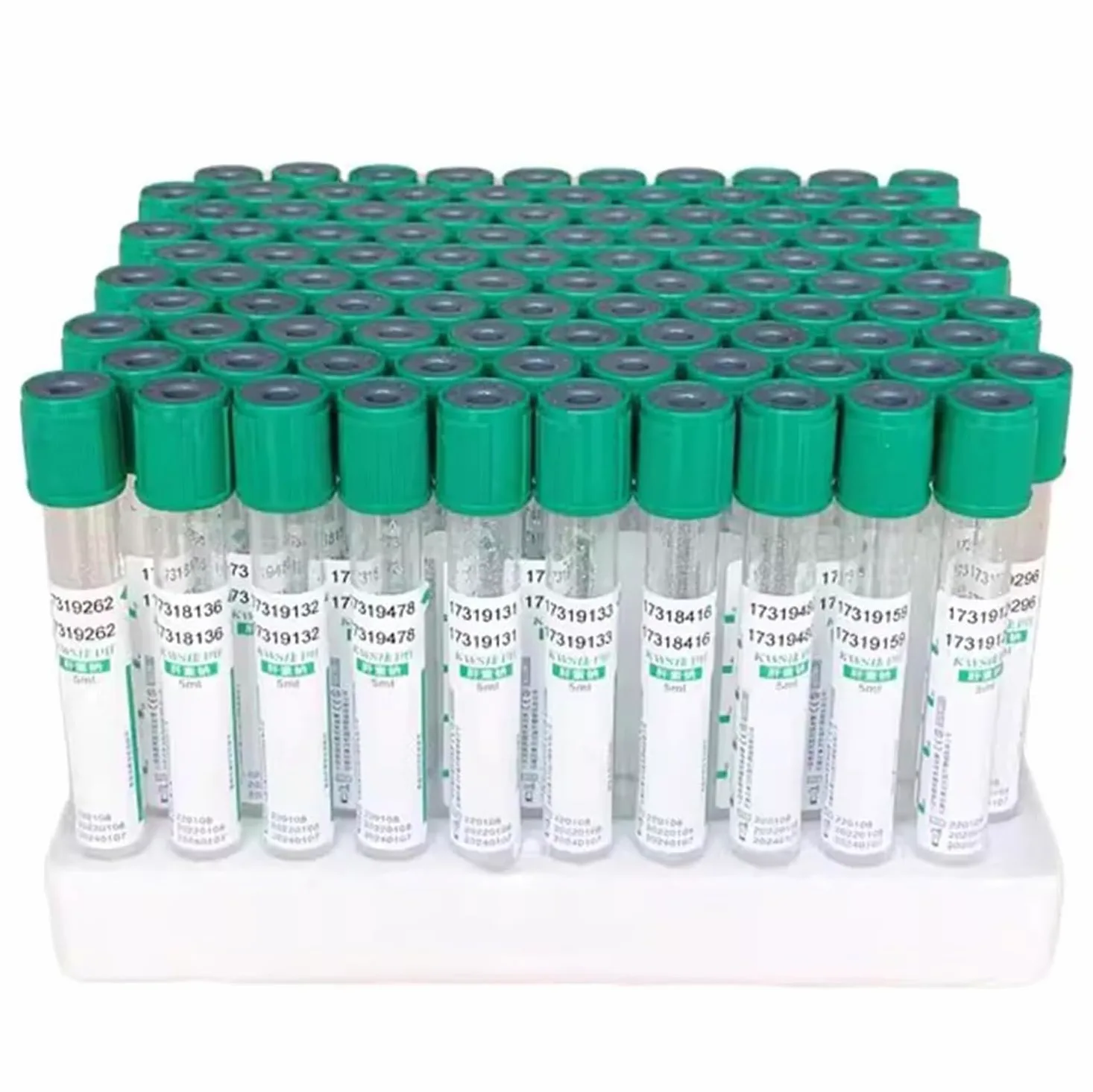 100 Tubos De Vidrio For Sangre Al Vacío, Tubos De Recolección De Sangre Al Vacío, Tubos De Centrífuga De Laboratorio Con Tapón De Rosca, Embalaje Envolvente, 10ml(Glass)