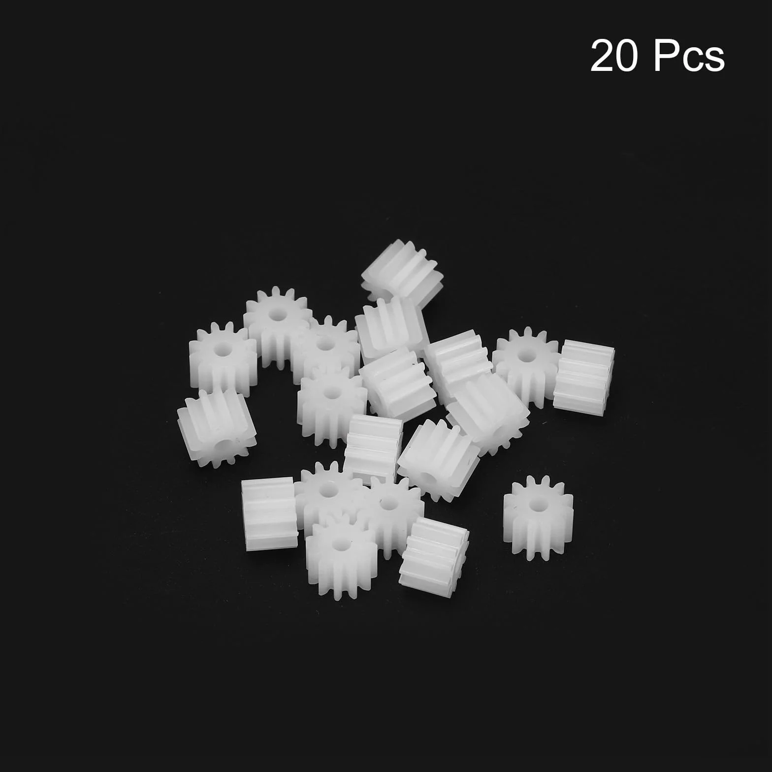 QUARKZMAN 12 Dientes Engranajes de Plástico Modelo 122AA para Coche RC, Módulo 0.5, Blanco