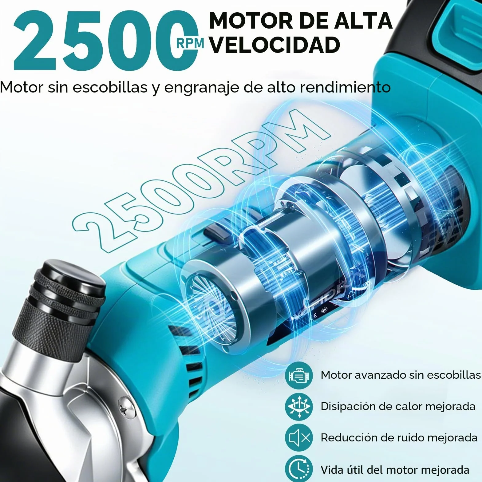 Yofidra Maquina Esquilar Ovejas de 550 W, Esquiladora Inalámbrica con 6 Velocidades, Cuchilla de 13 Dientes, 2 Baterías de 3000 mAh, Esquiladora Profesional para Lana de Ovejas, Cabras y Alpacas