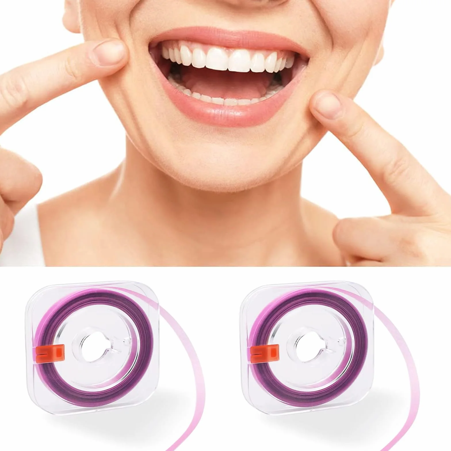 Papel de Lija Dental Morado, Tiras de Pulido Dental Doble Cara 4 mm x 6 m