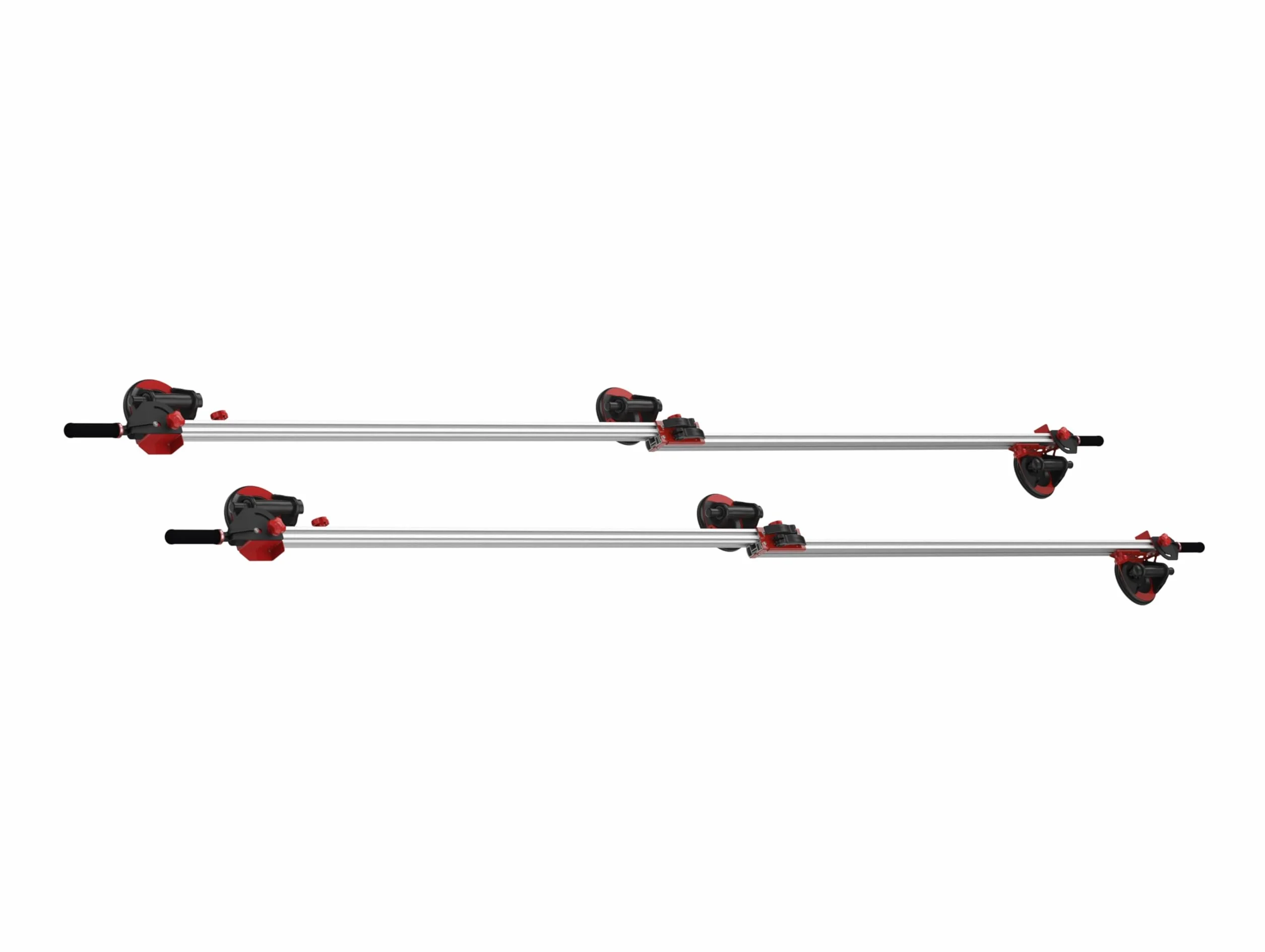 Ventosa para azulejos gran formato con guías retráctiles ERGO TILE TRANS – 6 ventosas Ø160mm – hasta 320 cm y 80 kg