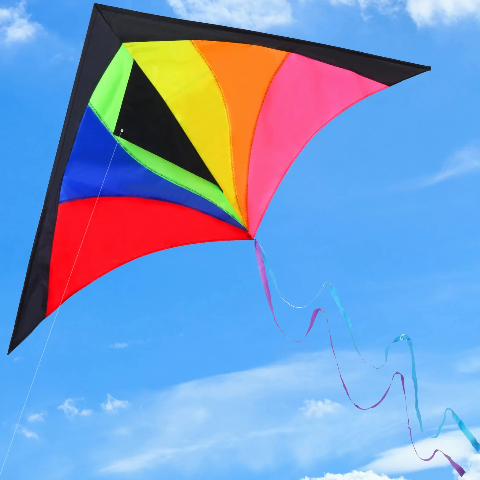 Anpro Gran Cometa para Niños y Adultos Fácil de Volar Viento Fuerte Brisa Suave