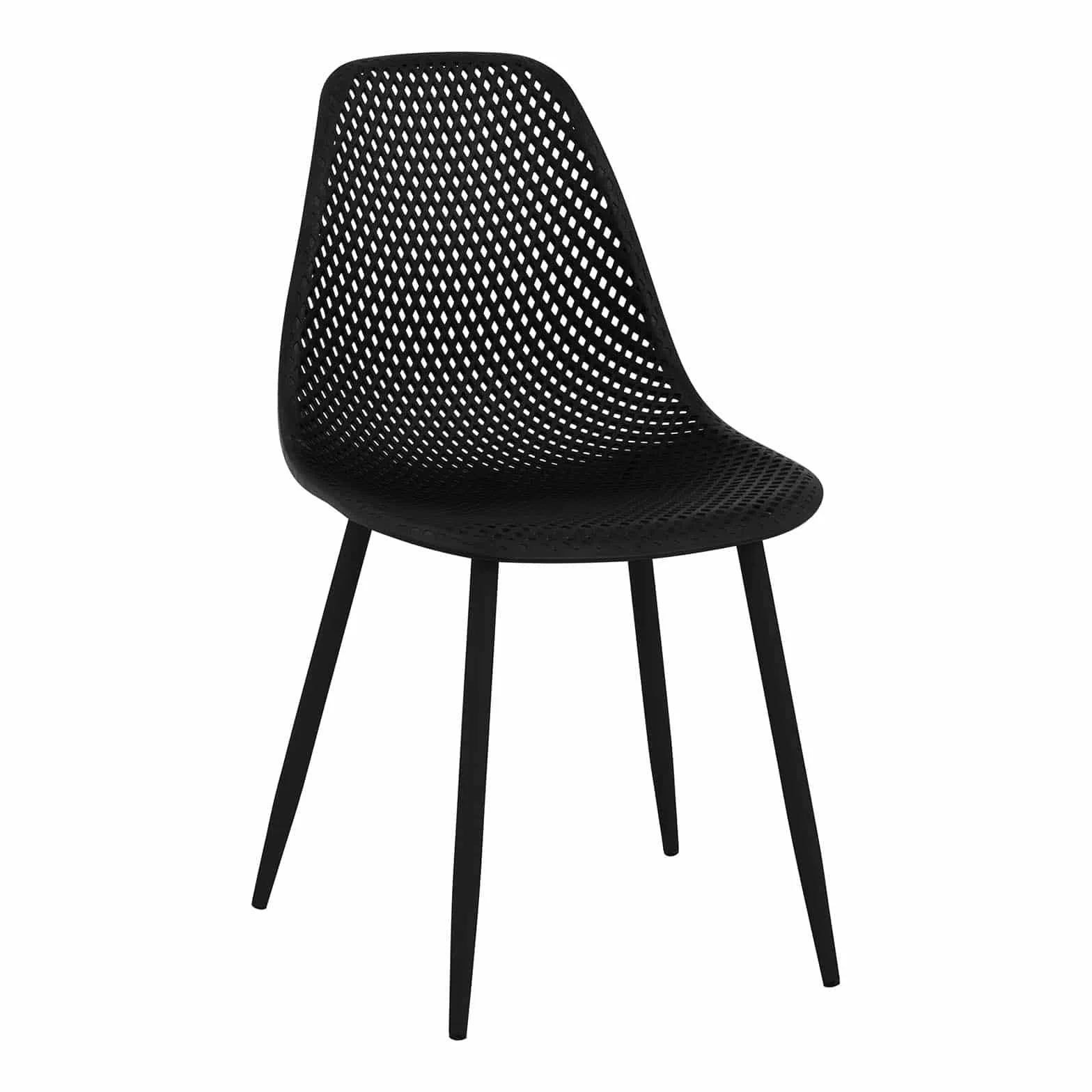 Fromm & Starck Set Sillas para Sala De Espera Cocina Asiento Star_Seat_13 (4 Unidades, hasta 150 kg, Asiento de 46 x 51,5 cm, Color: Negro)