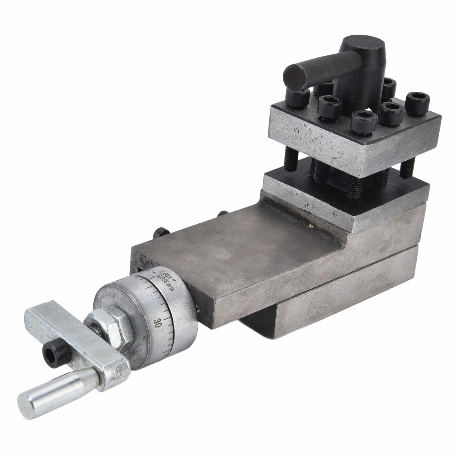 SUNGOOYUE Portaherramientas Mini Accesorios de Torno Portaherramientas de Torno de Metal de 2 Vías Conjunto de Rápido para Maquinistas HT250 Hierro Gris