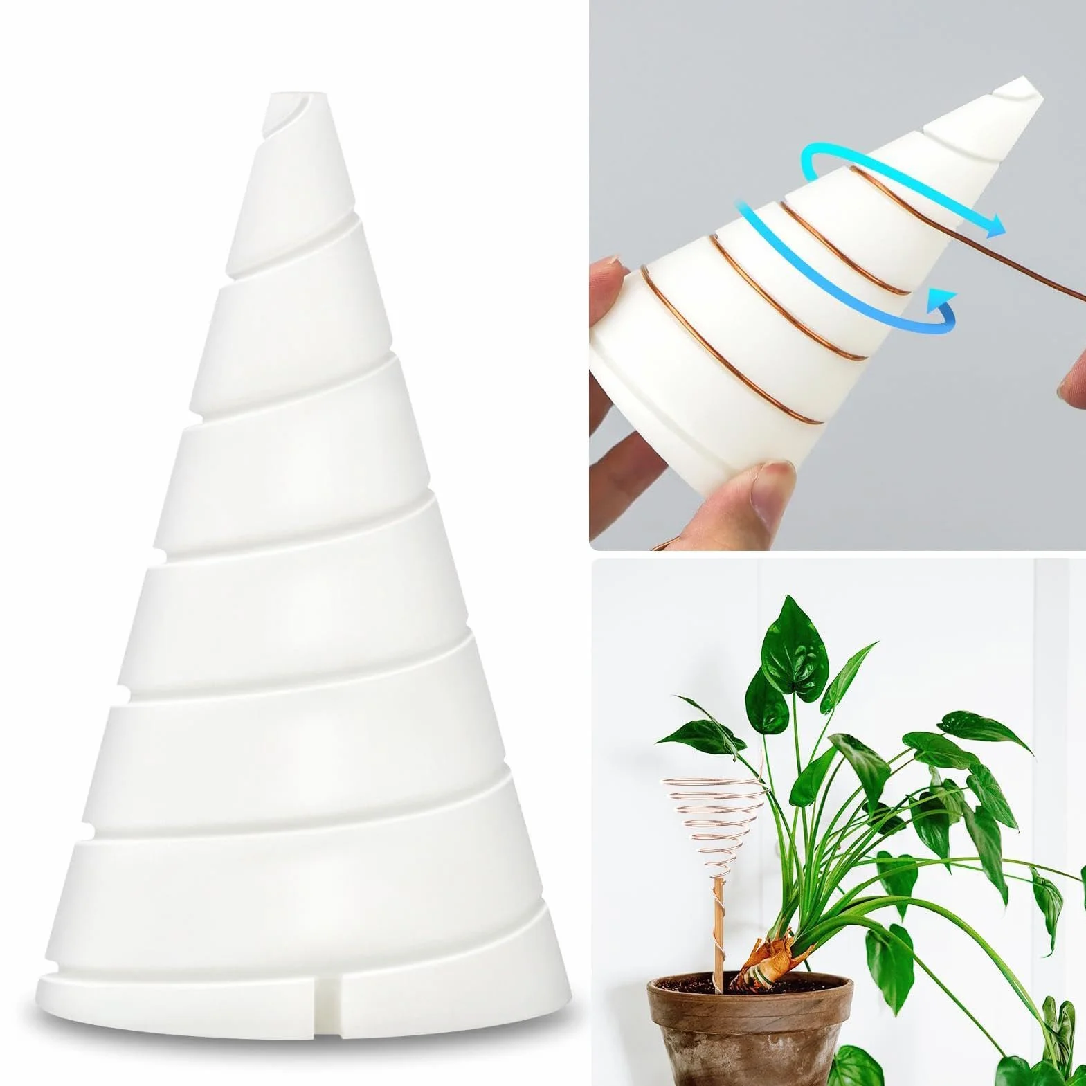 Bobina Lakhovsky Oscilador Fibonacci Electrocultura Jardinería Cobre Antena Jardín