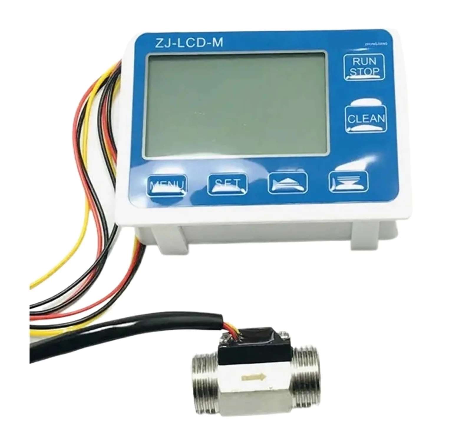 CIRONI Medidor de Flujo Digital LCD con Sensor de Flujo cuantitativo turbinametro (Size : CN)