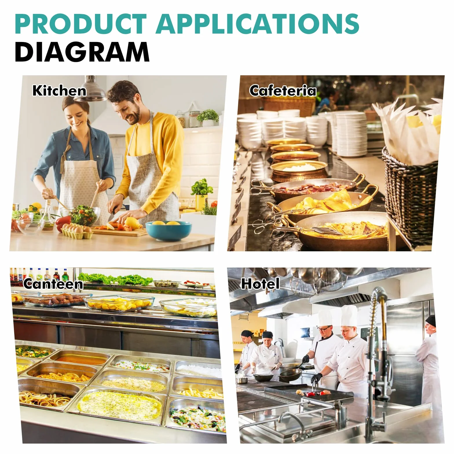 YJINGRUI Lámpara de calentamiento de alimentos 2 x 250 W plateada manguera extensible 70 cm buffet cocina restaurante