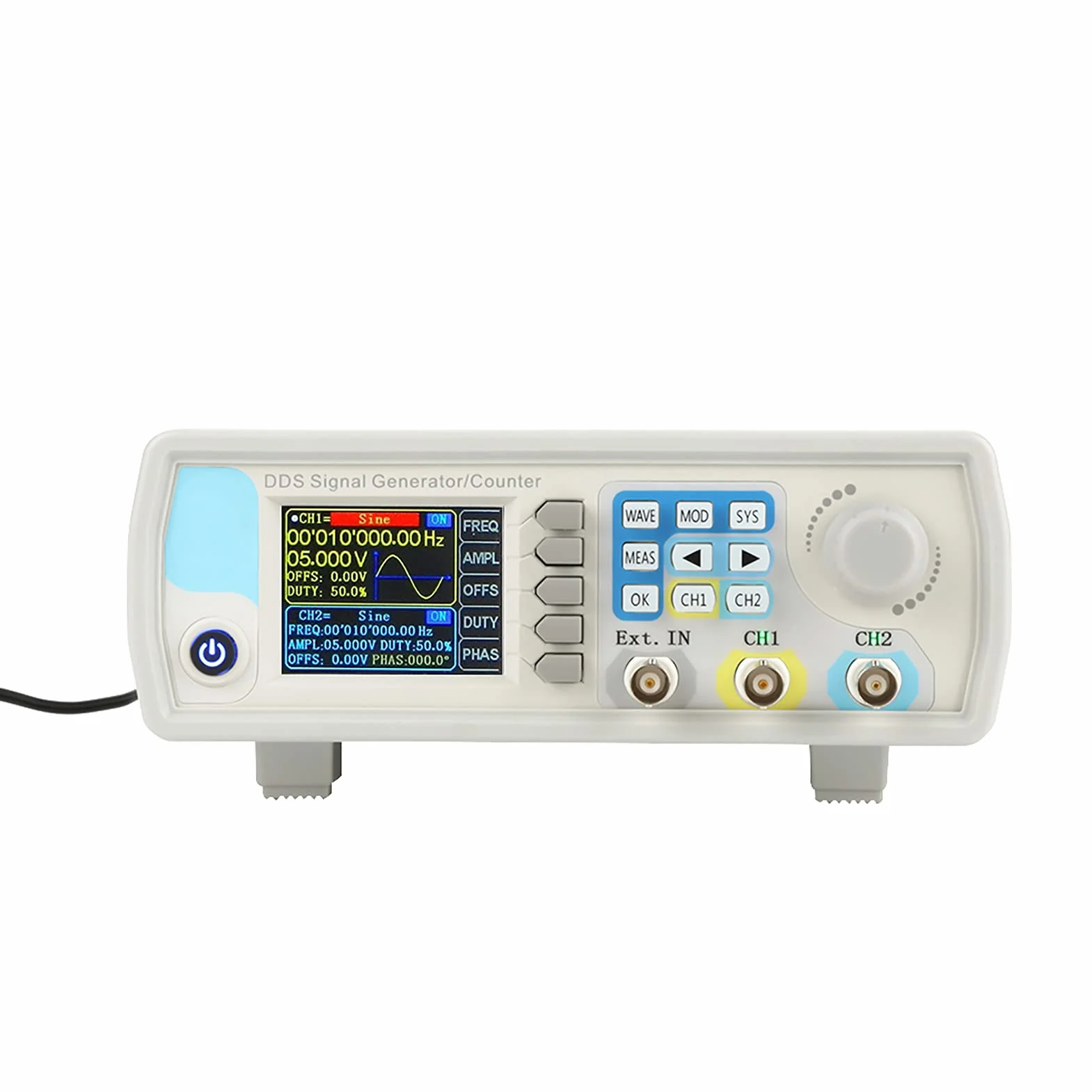 Generador de señal JDS6600 DDS, frecuencia sinusoidal de control digital de contador de alta precisión AC100-240V (regulaciones de EE. UU. 60 HZ)(15HZ)