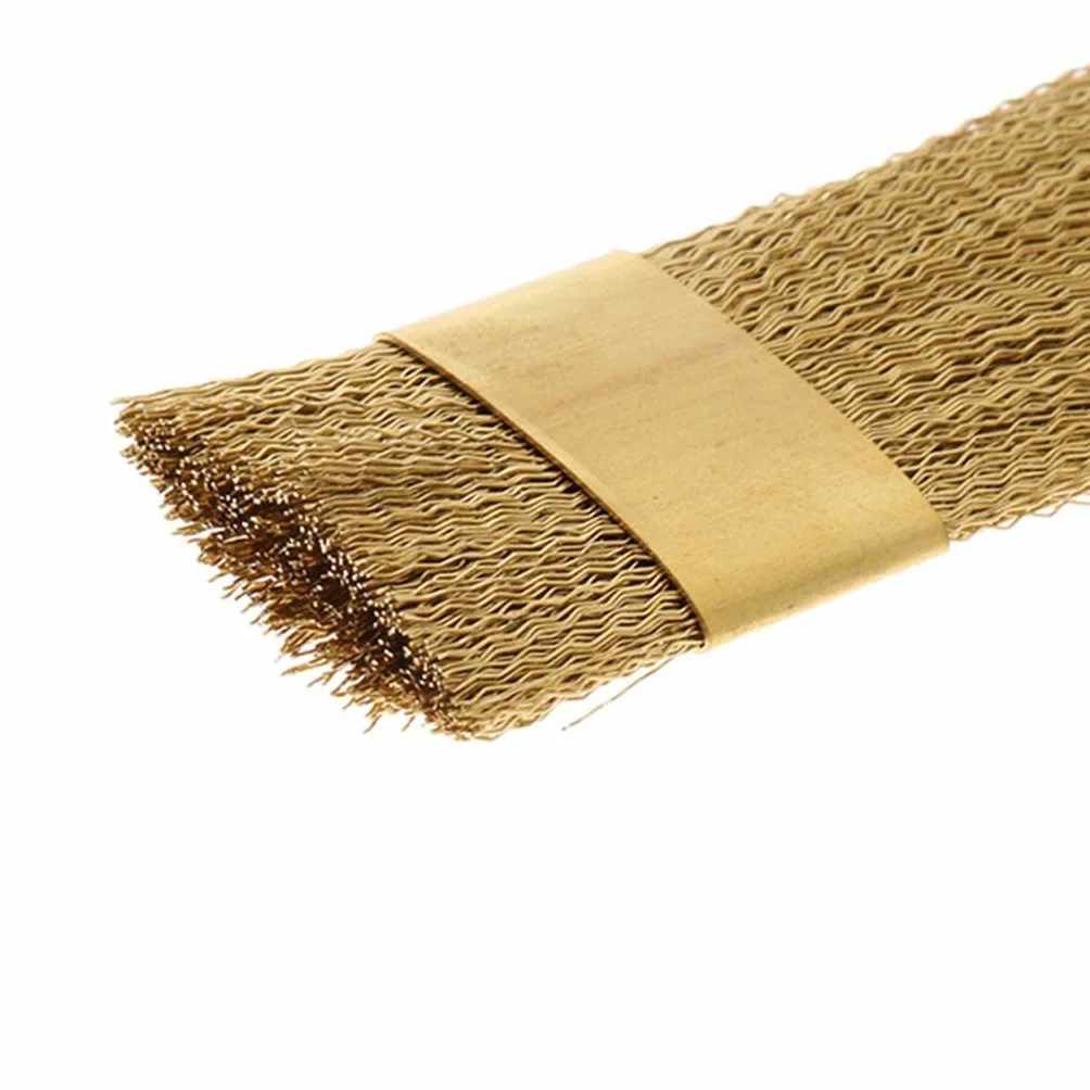 Cepillo Plano de Cobre Latón para Limpiar Fresas
