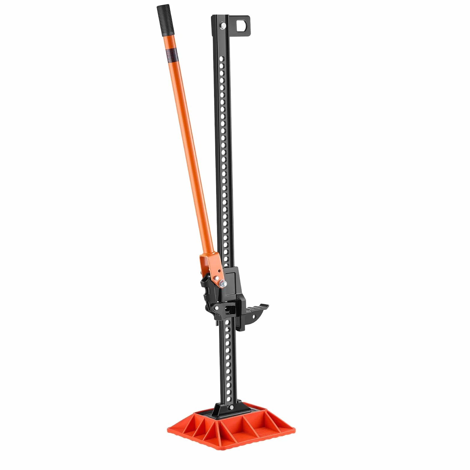 VEVOR Gato Agrícola con Base 122 cm con Elevación Alta y Trinquete Carga Máxima de 3,18 T para Uso Todoterreno de Alta Resistencia con Rango de Elevación de 130,1-1079,5 mm para Tractor, Camión, SUV