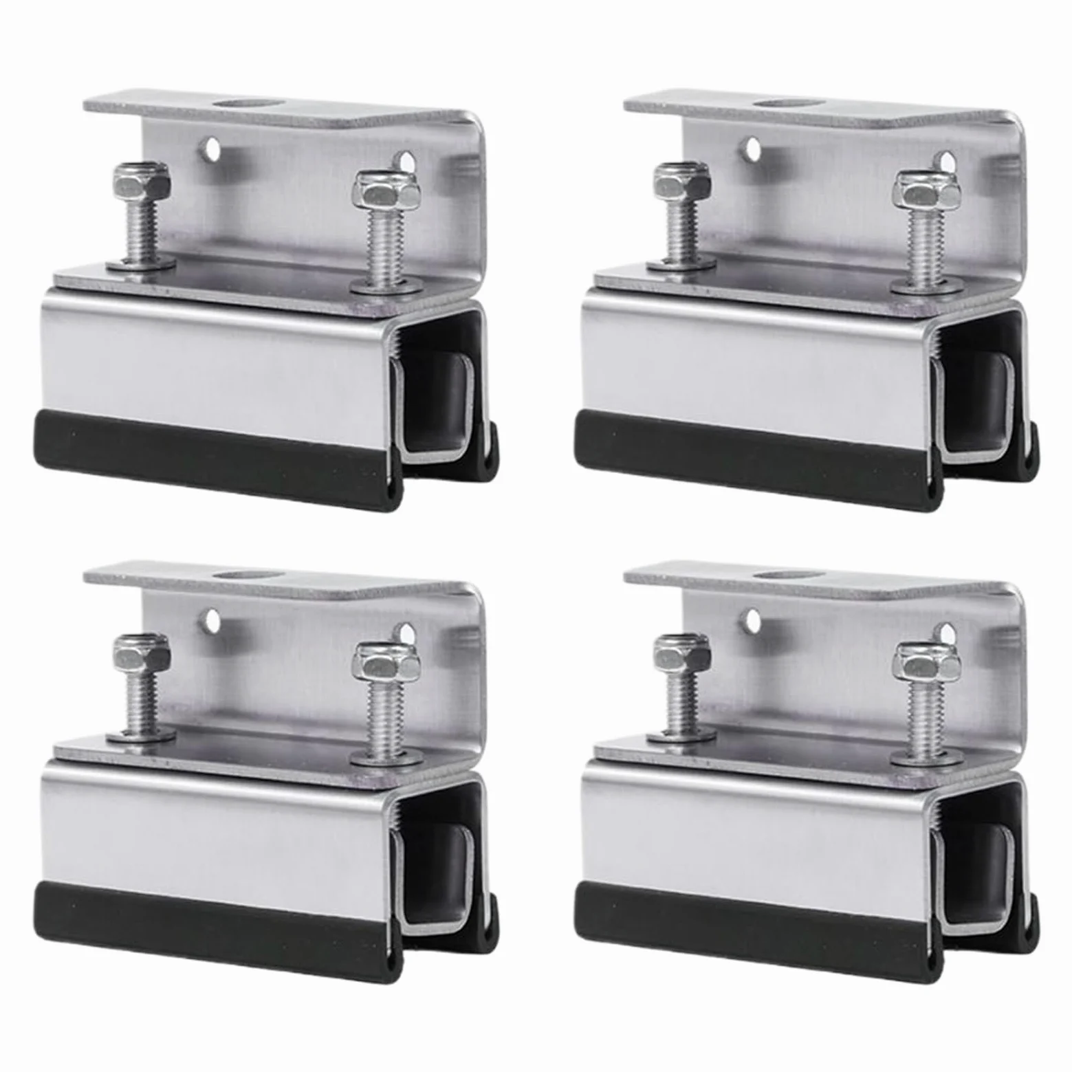 Soportes De Montaje Para Paneles Solares RV Kit de 4 Soportes de Montaje | Estructura De Acero Inoxidable Para Techos De Caravanas, Embarcaciones, Remolques Y Camping