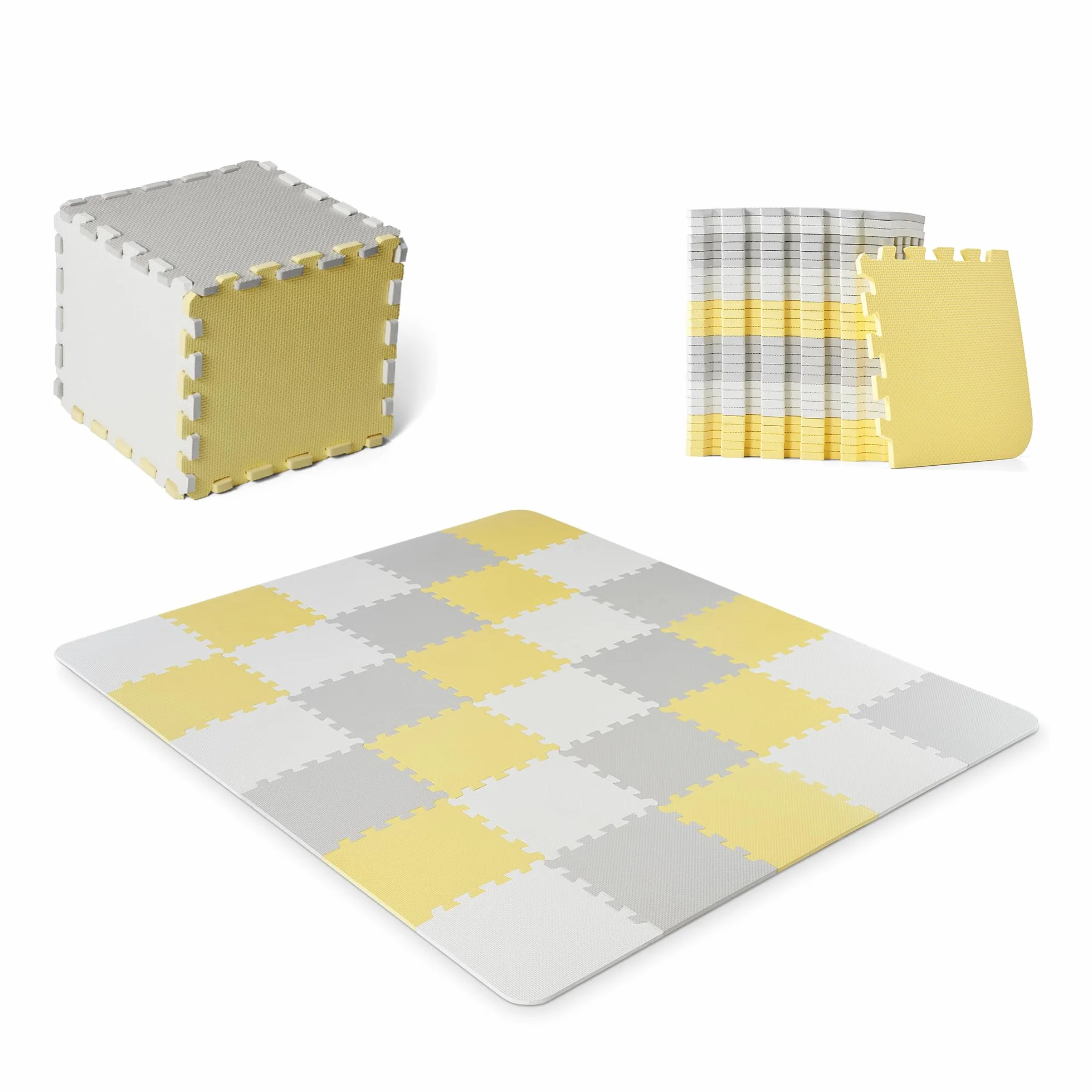Kinderkraft Manta LUNO Alfombra Puzzle Espuma Niños