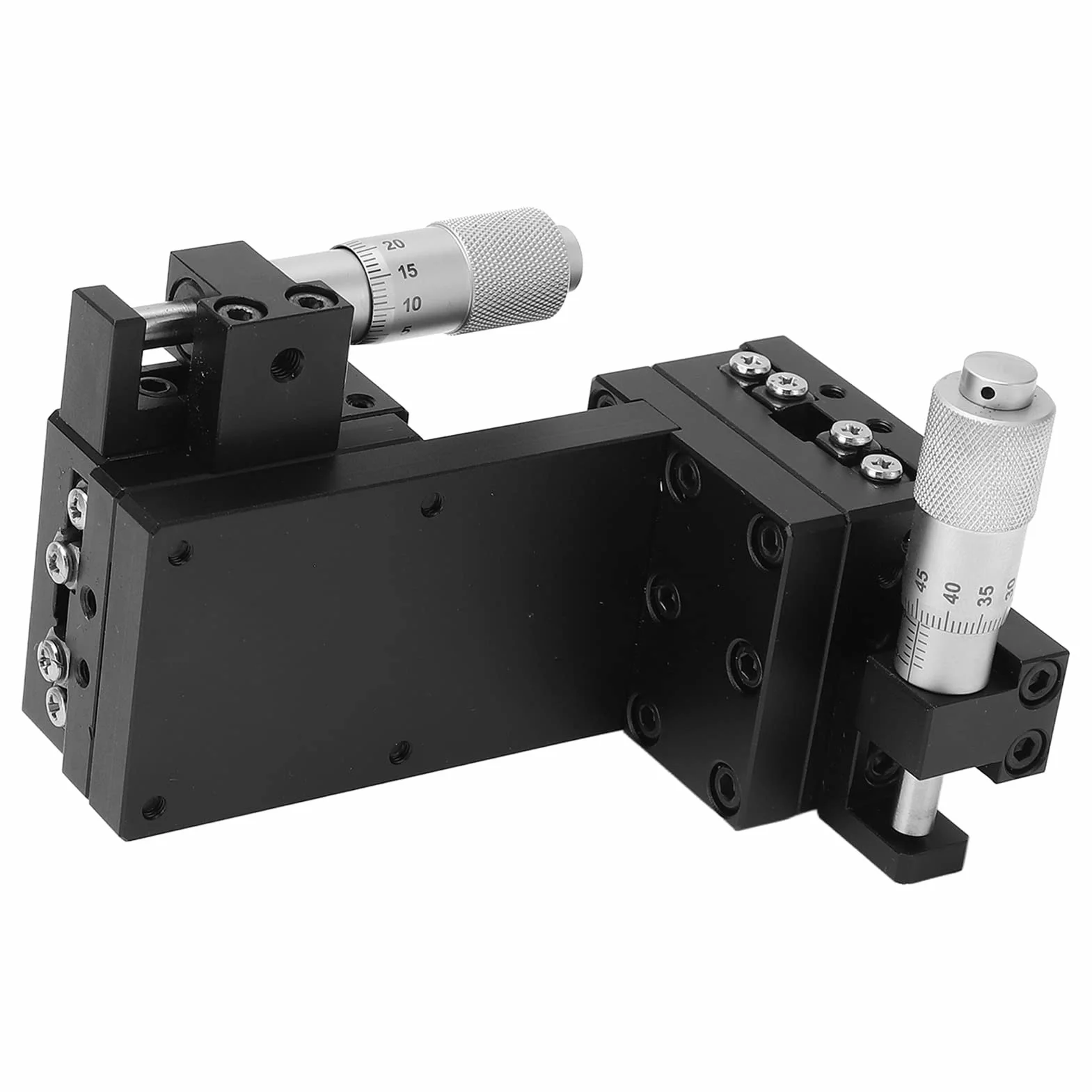 Etapa Lineal Manual Etapa Lineal Manual del Eje X Z, Elevador de Etapa de Traducción Plataforma Combinada de 2 Ejes para Posicionamiento de Equipos