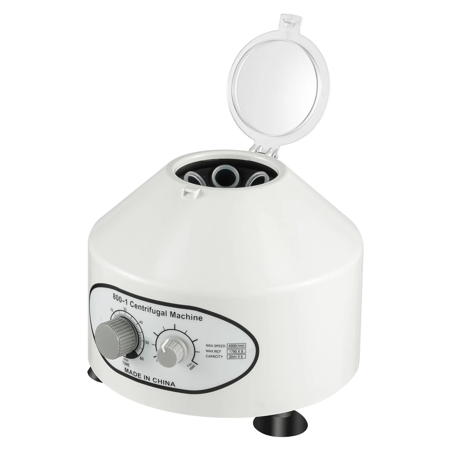 Centrifugadora de laboratorio Centrífuga de 25 W, 0 ~ 4000 rpm, pequeña centrífuga eléctrica de mesa, centrífuga de laboratorio, 1.960 factor de separación, 20 ml*6 microcentrífuga de plasma