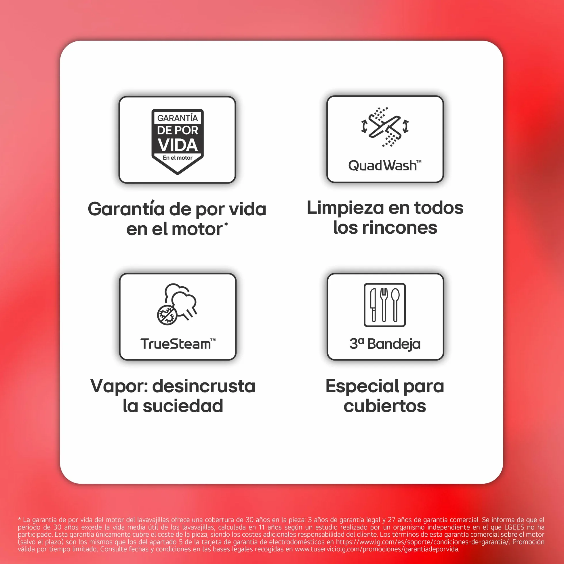 LG Lavavajillas QuadWash Steam DF375HMS 14L Acero Negro Grafito Eficiencia A